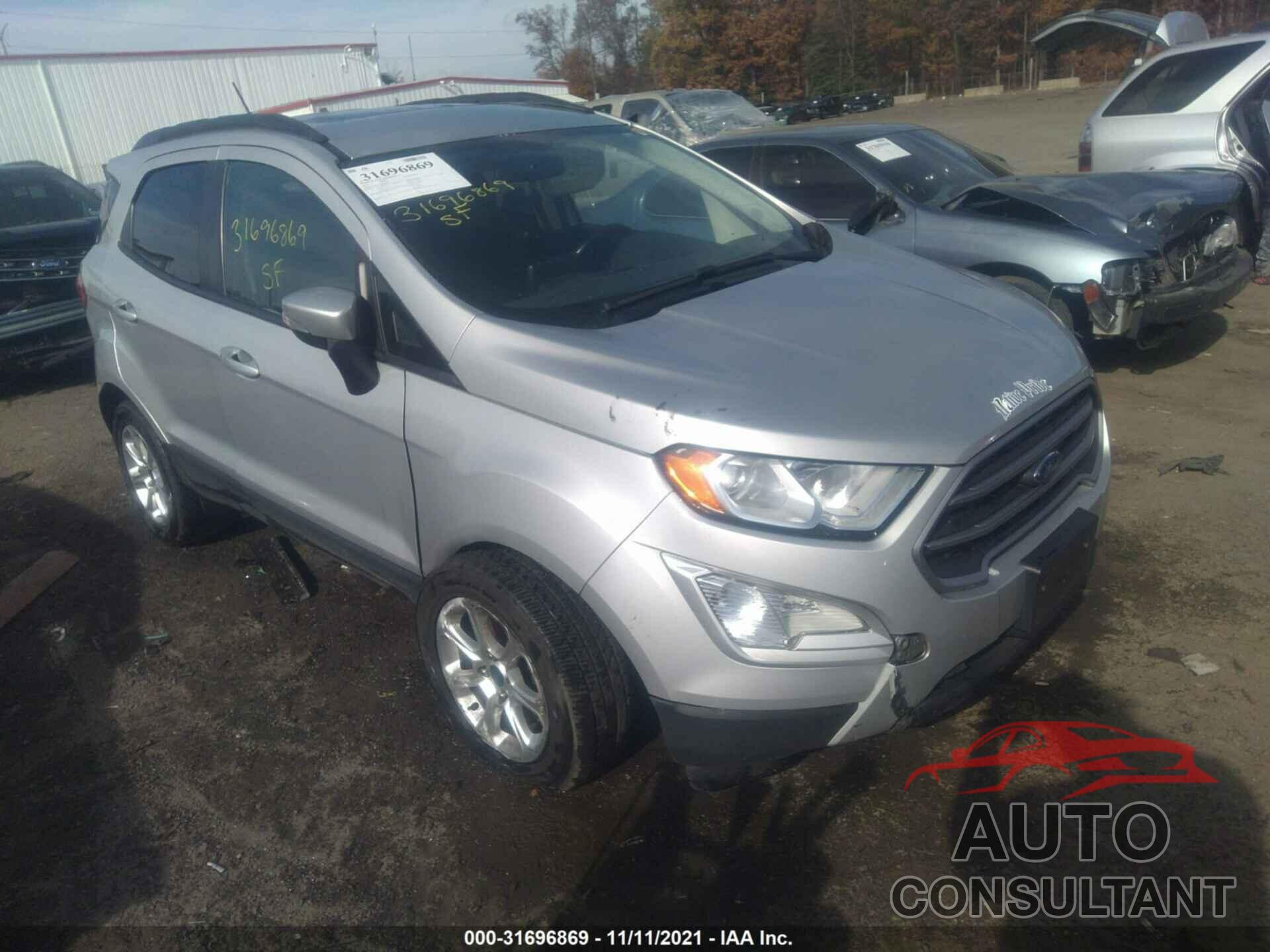 FORD ECOSPORT 2018 - MAJ3P1TE5JC165974