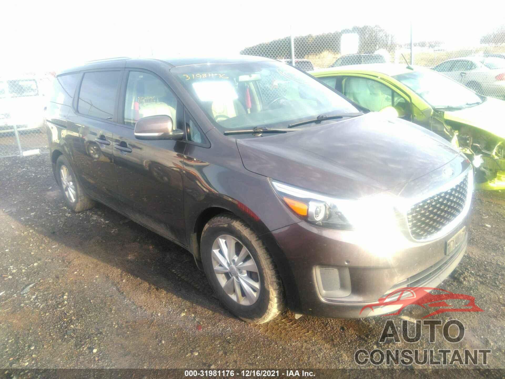 KIA SEDONA 2017 - KNDMB5C14H6310125