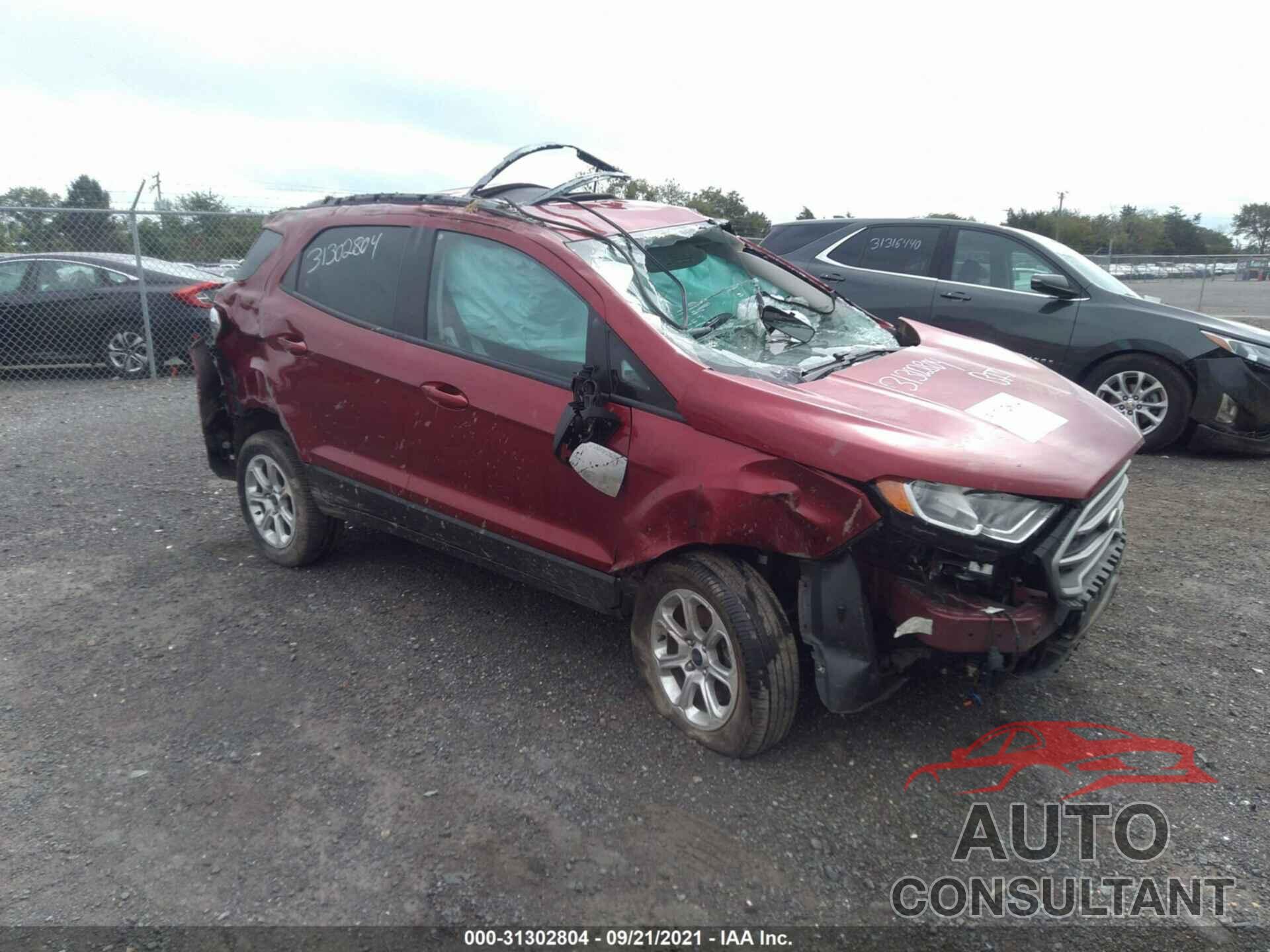 FORD ECOSPORT 2020 - MAJ6S3GL0LC352414