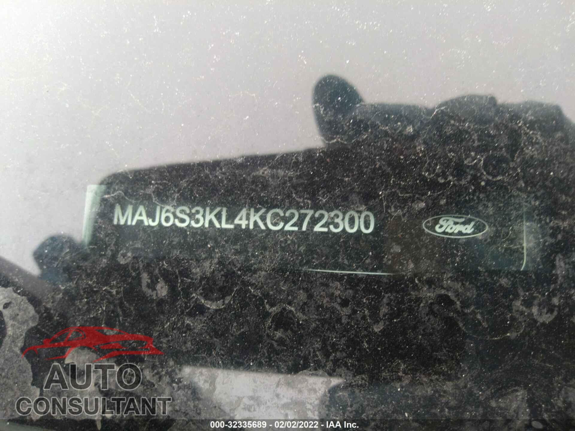 FORD ECOSPORT 2019 - MAJ6S3KL4KC272300