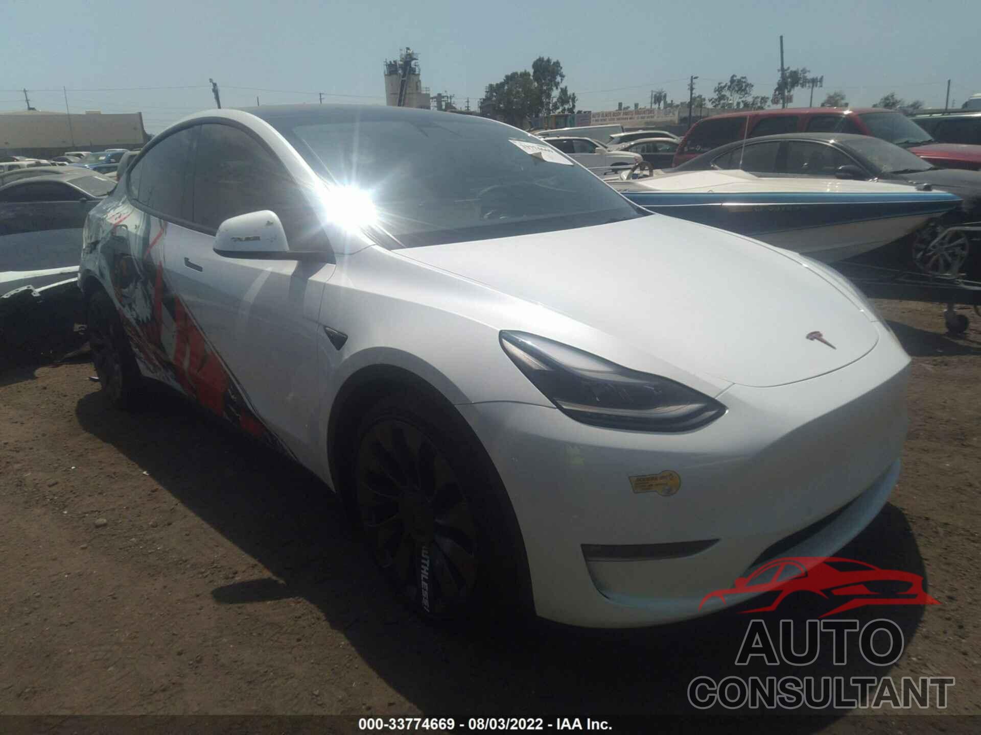TESLA MODEL Y 2022 - 7SAYGDEF3NF326261