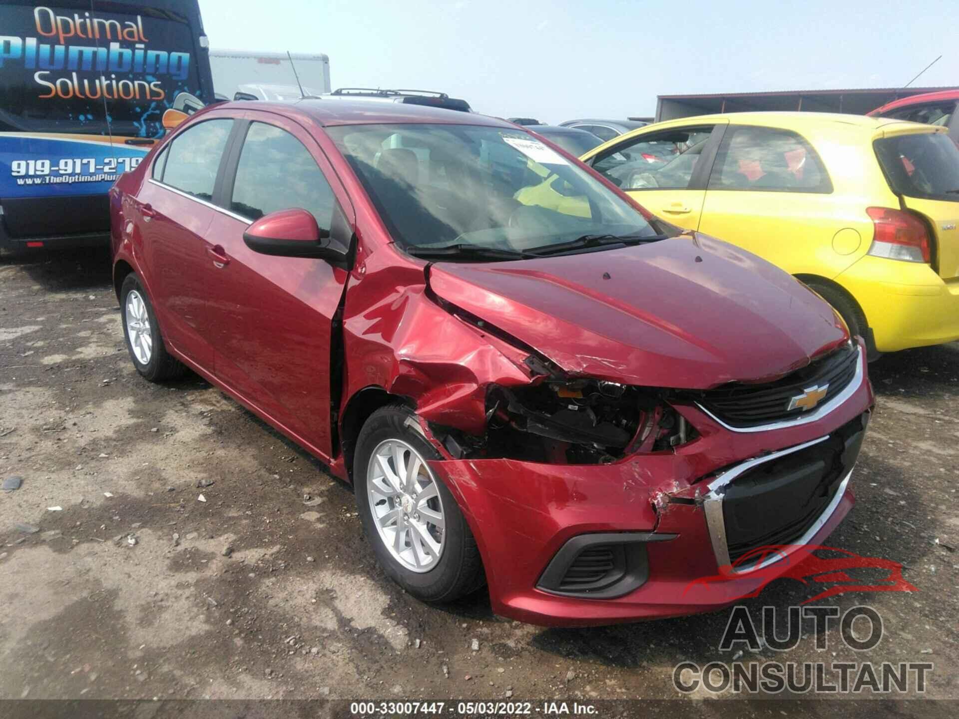 CHEVROLET SONIC 2019 - 1G1JD5SB7K4101027