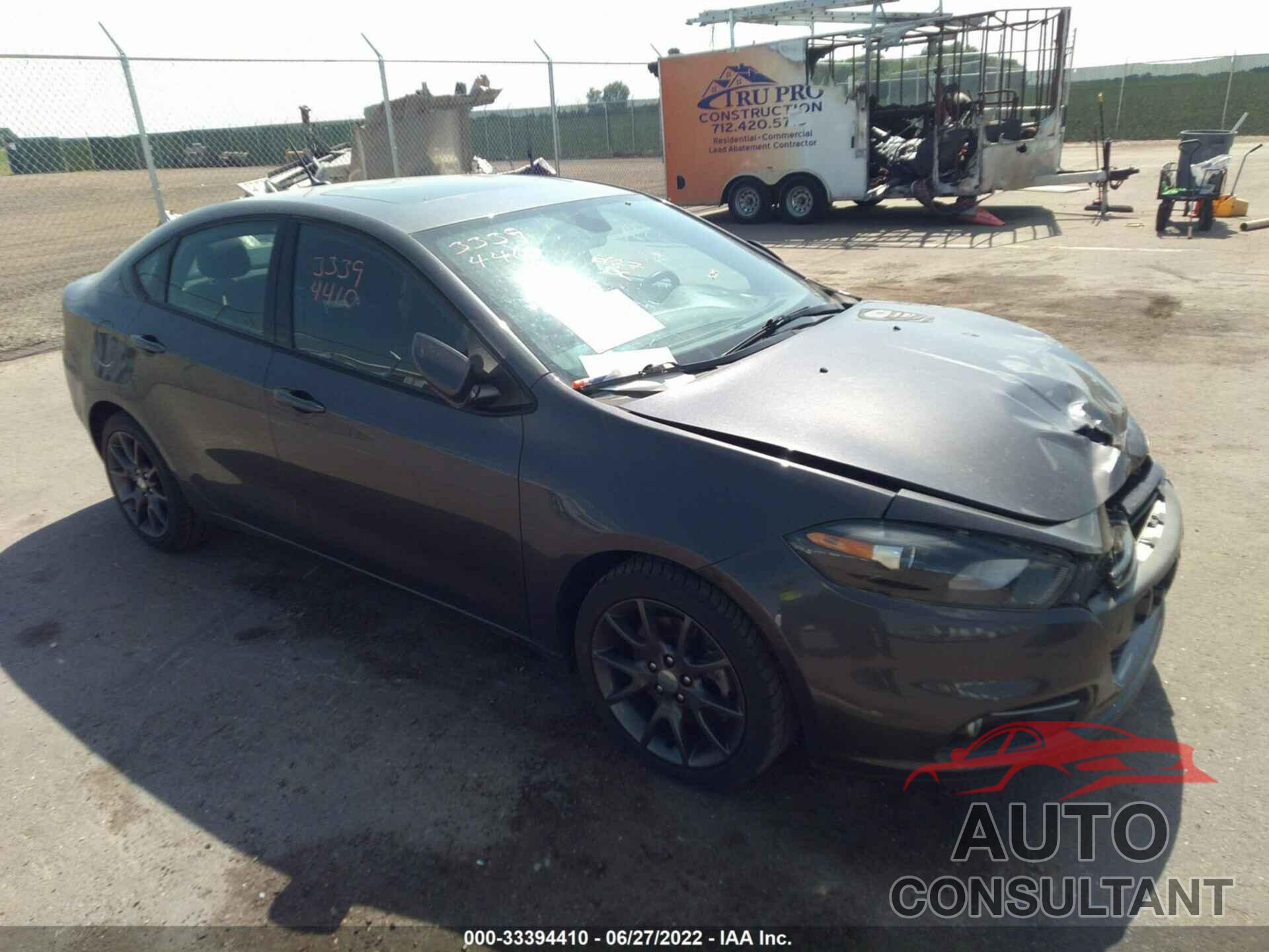 DODGE DART 2016 - 1C3CDFBB0GD680587