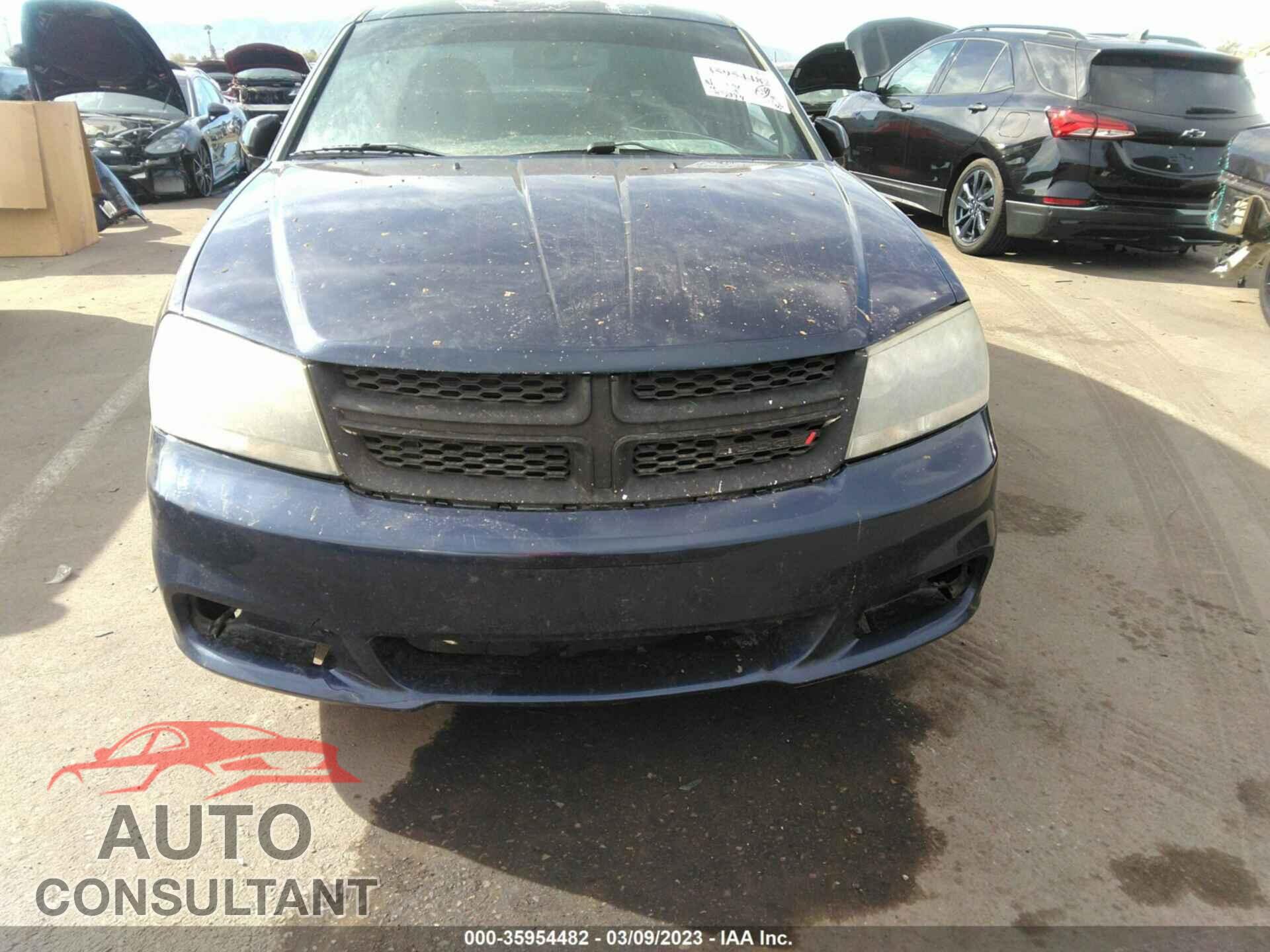 DODGE AVENGER 2013 - 1C3CDZCB0DN623117