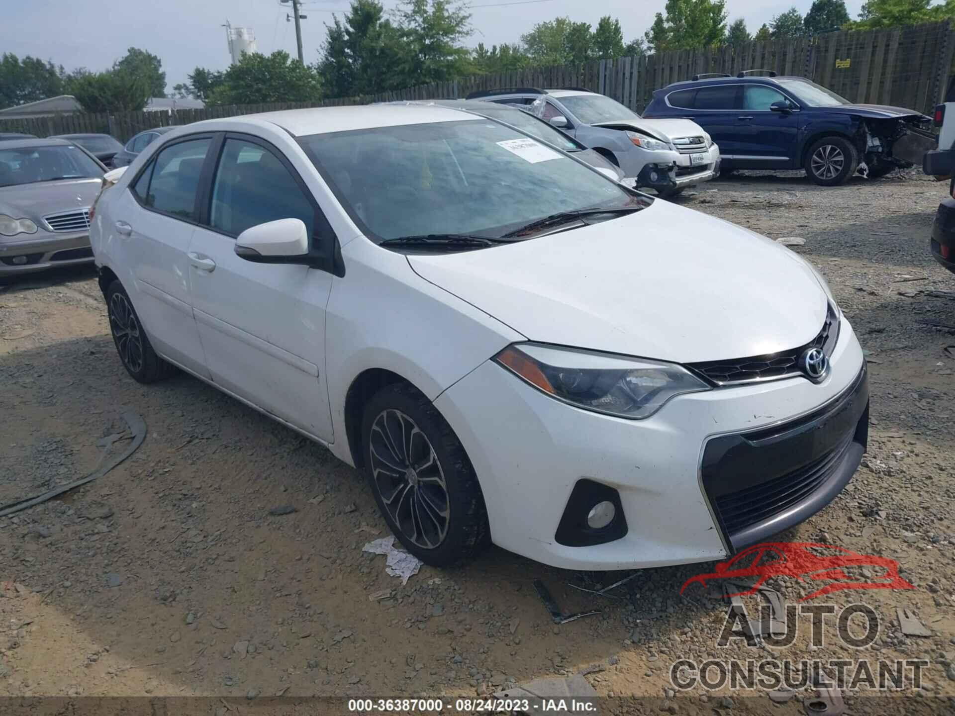 TOYOTA COROLLA 2016 - 2T1BURHE4GC590253