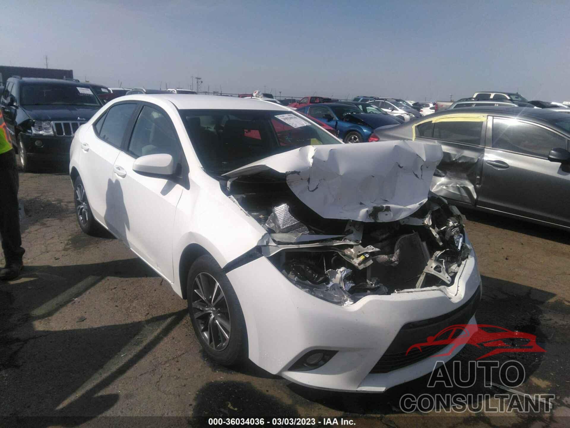 TOYOTA COROLLA 2016 - 5YFBURHE5GP415641