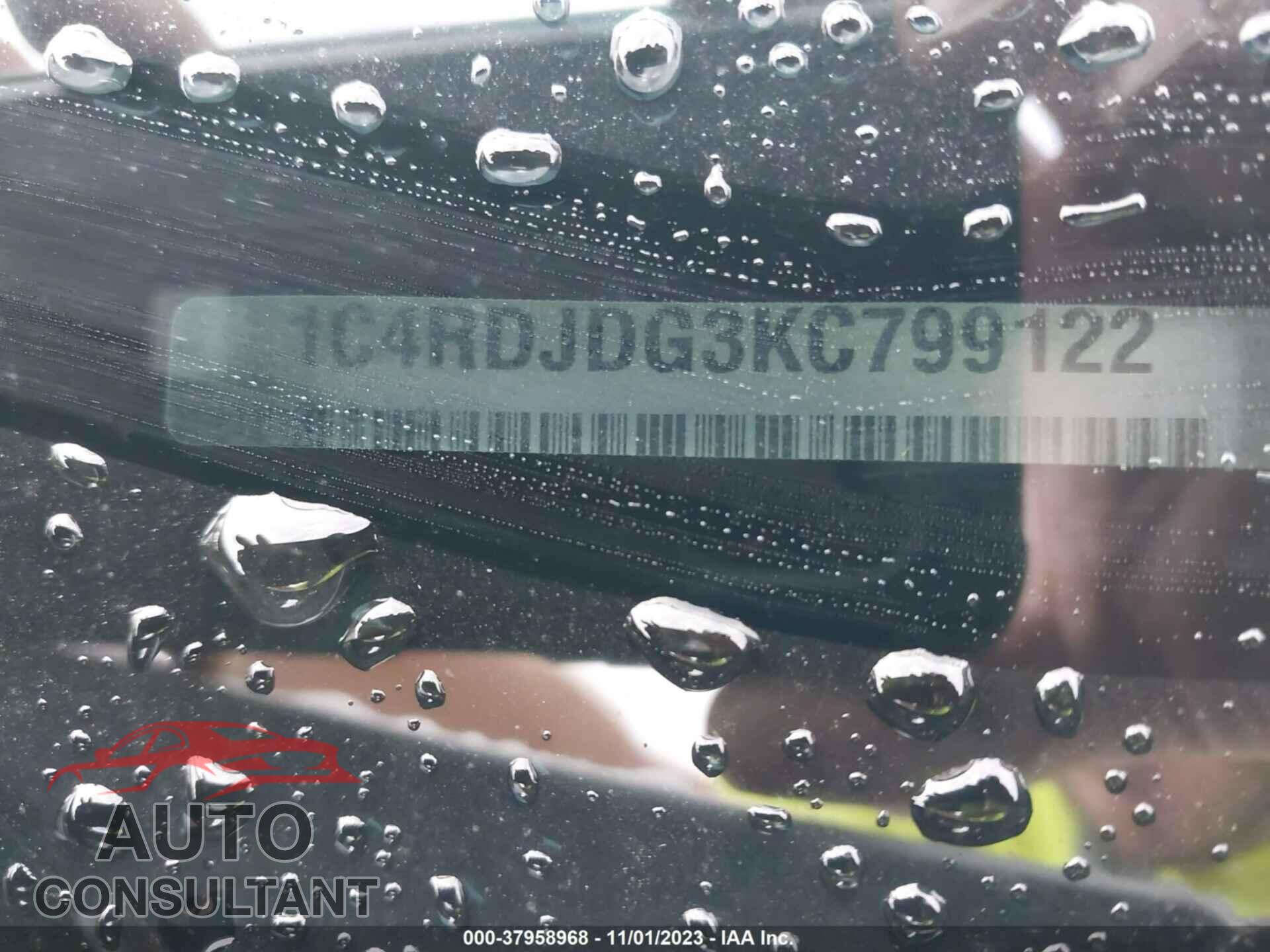 DODGE DURANGO 2019 - 1C4RDJDG3KC799122