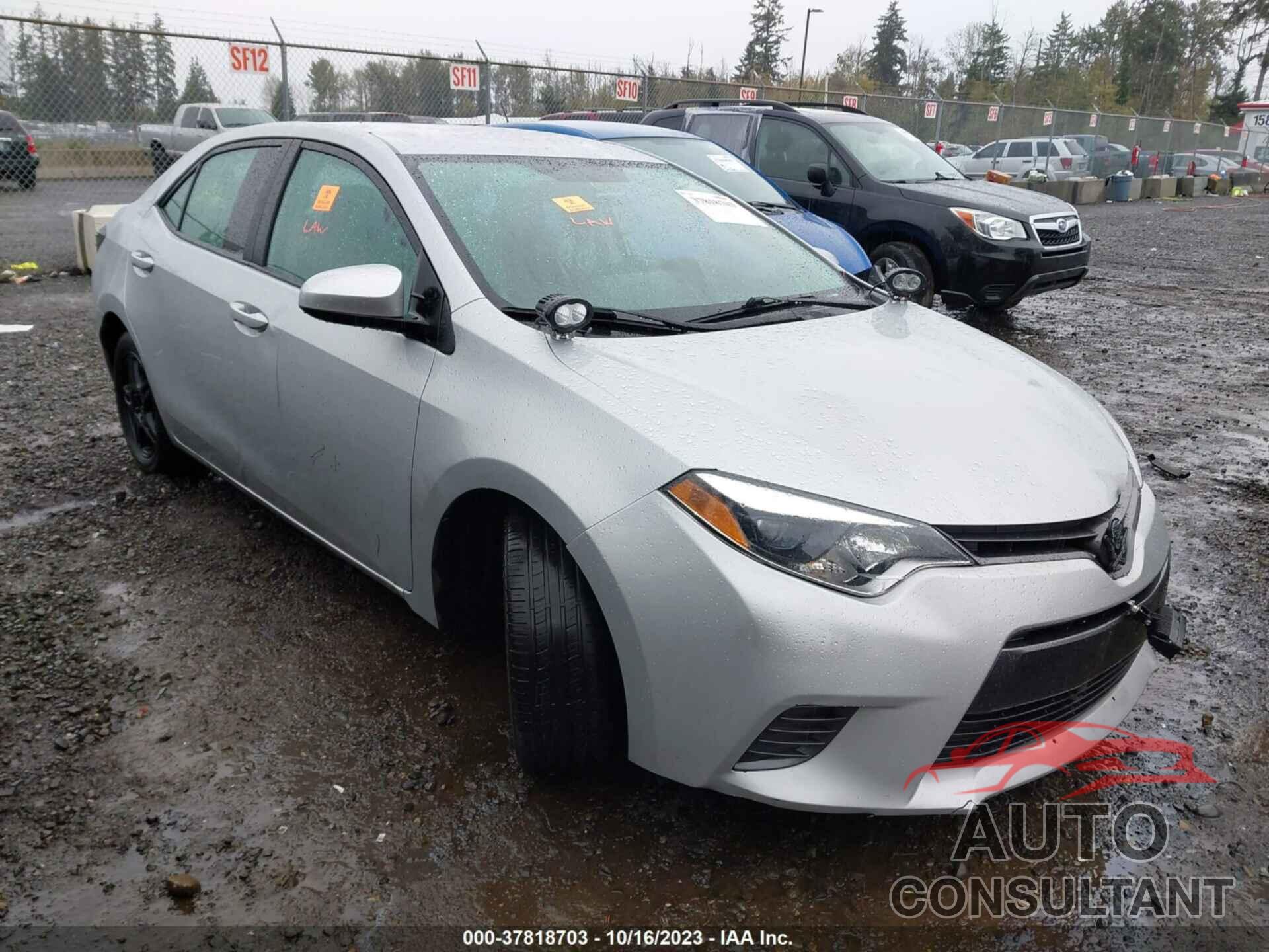 TOYOTA COROLLA 2016 - 2T1BURHE2GC706825
