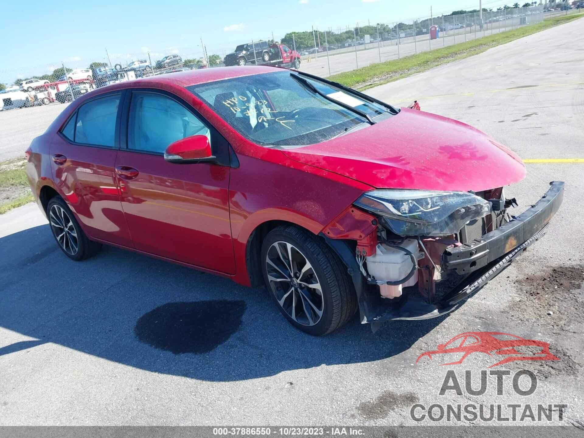 TOYOTA COROLLA 2019 - 5YFBURHE8KP904785