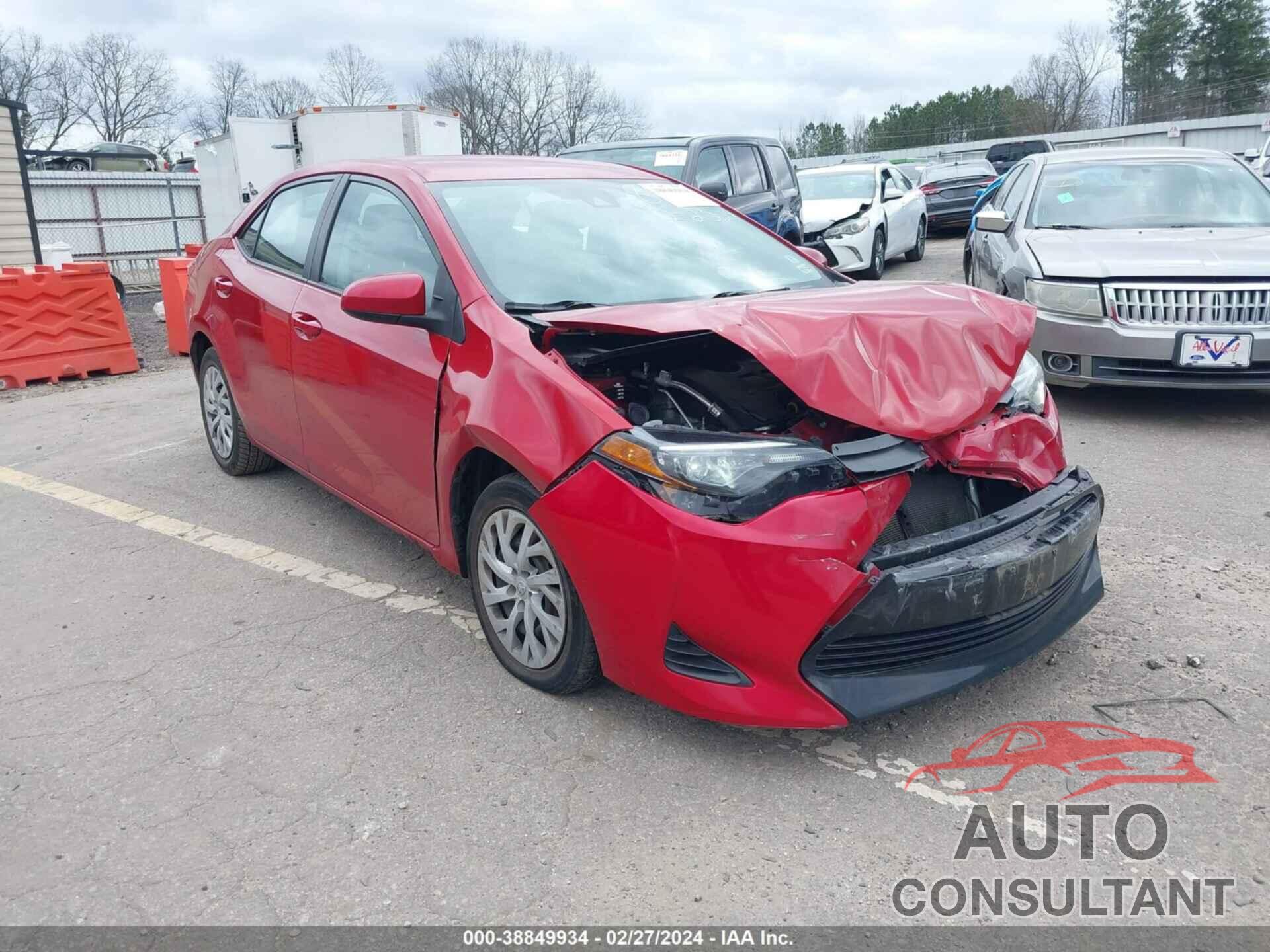 TOYOTA COROLLA 2019 - 5YFBURHEXKP898939