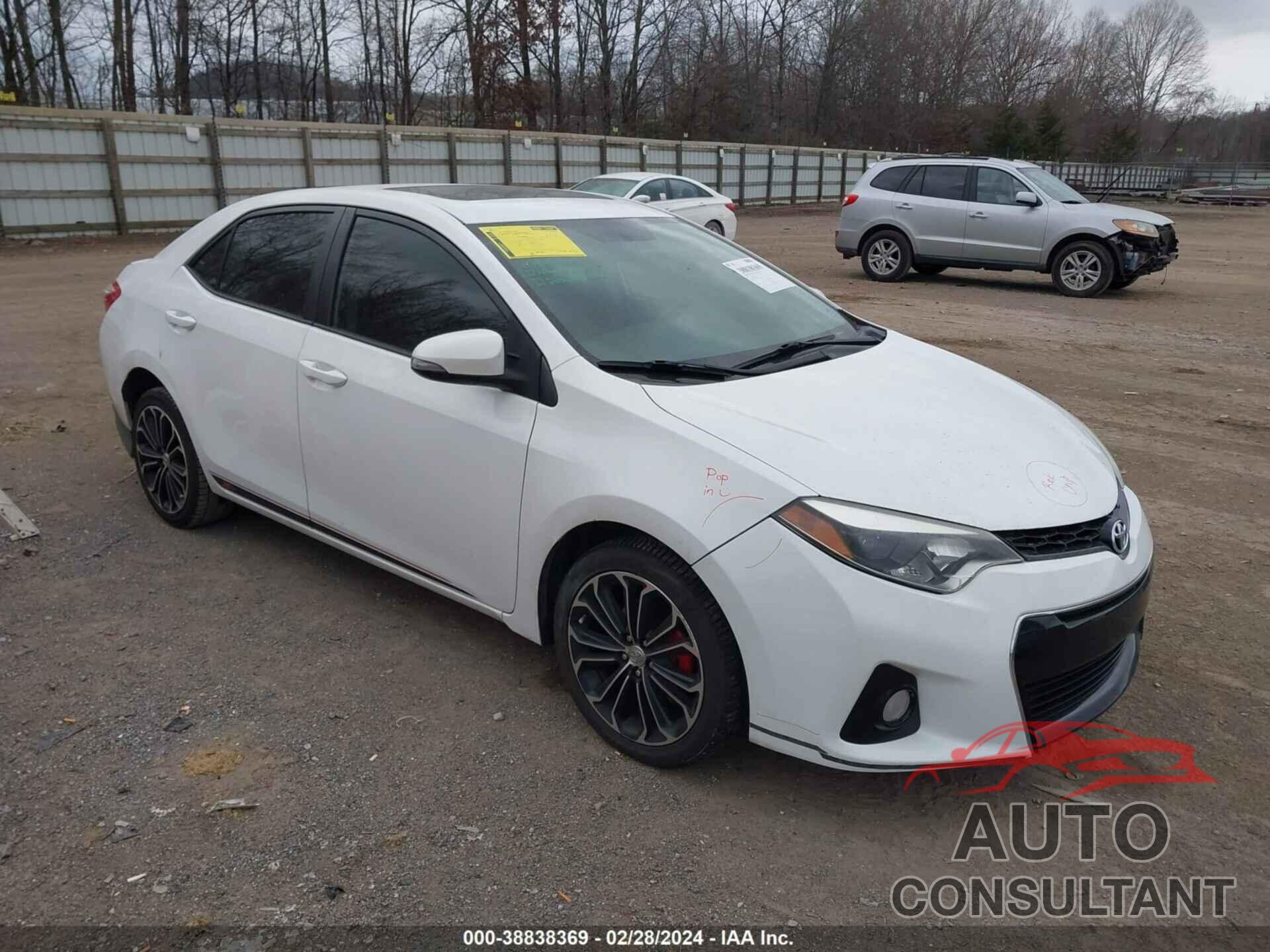 TOYOTA COROLLA 2016 - 2T1BURHE0GC568038