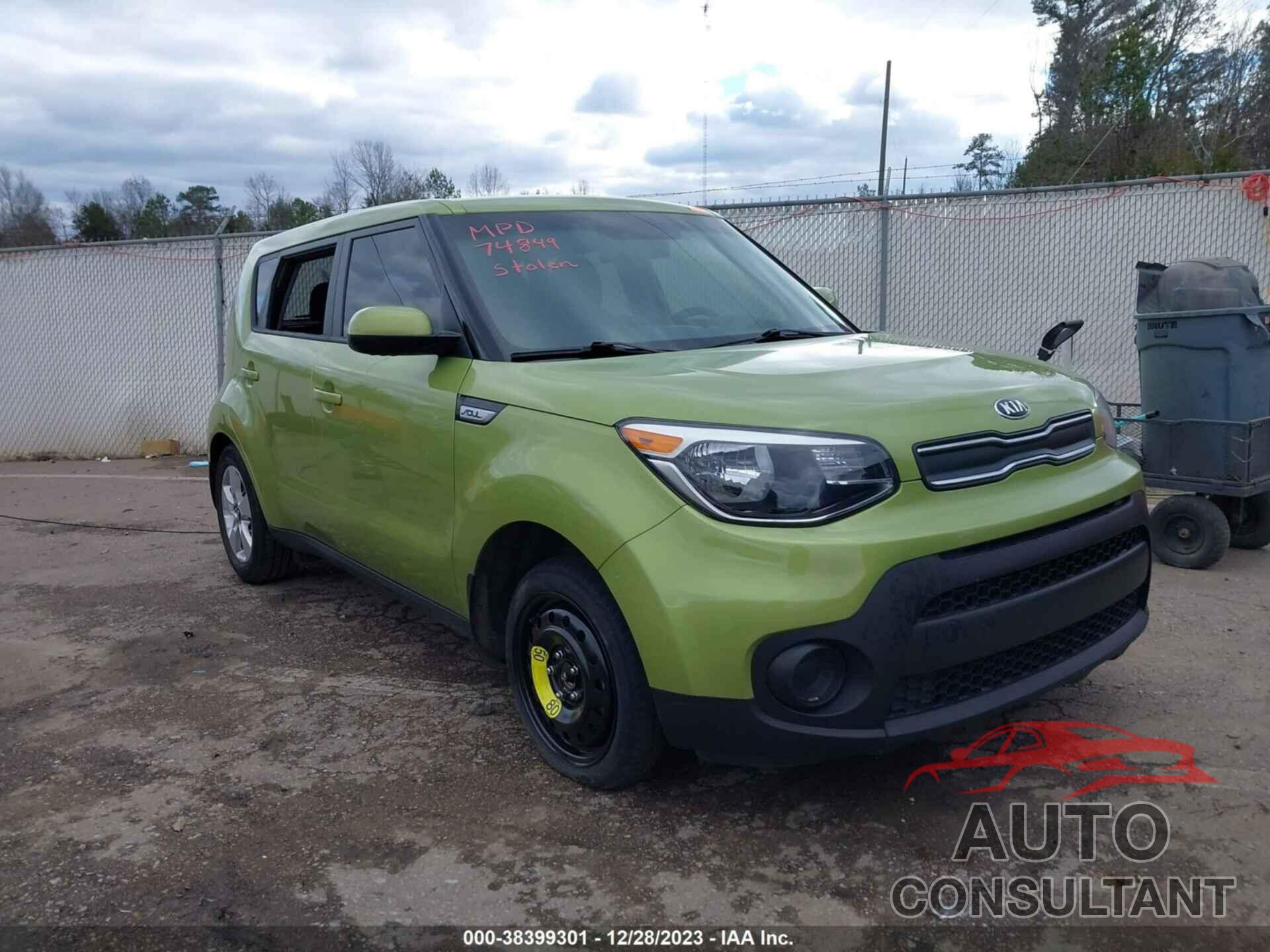 KIA SOUL 2019 - KNDJN2A27K7916198