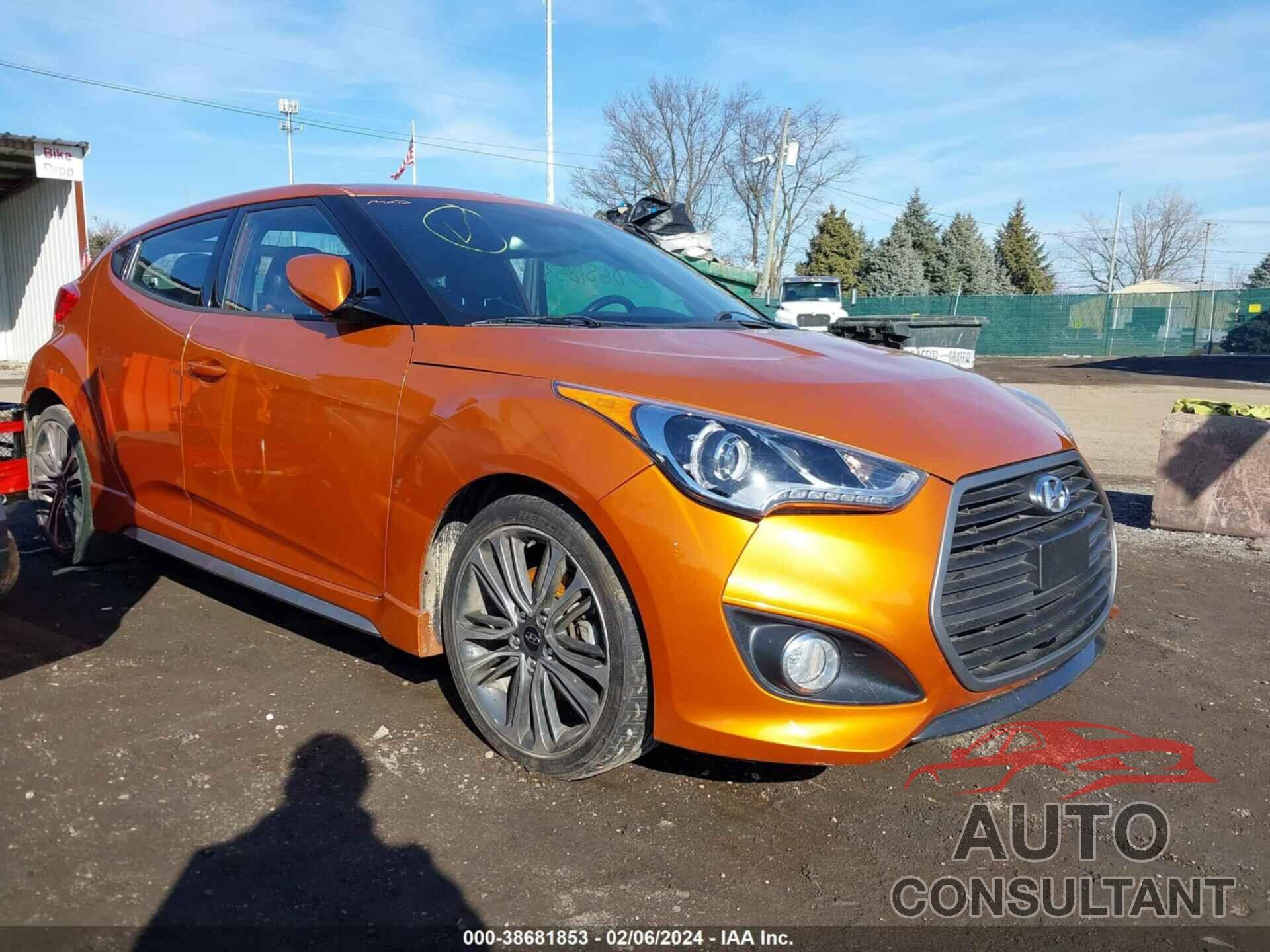 HYUNDAI VELOSTER 2016 - KMHTC6AE3GU287396