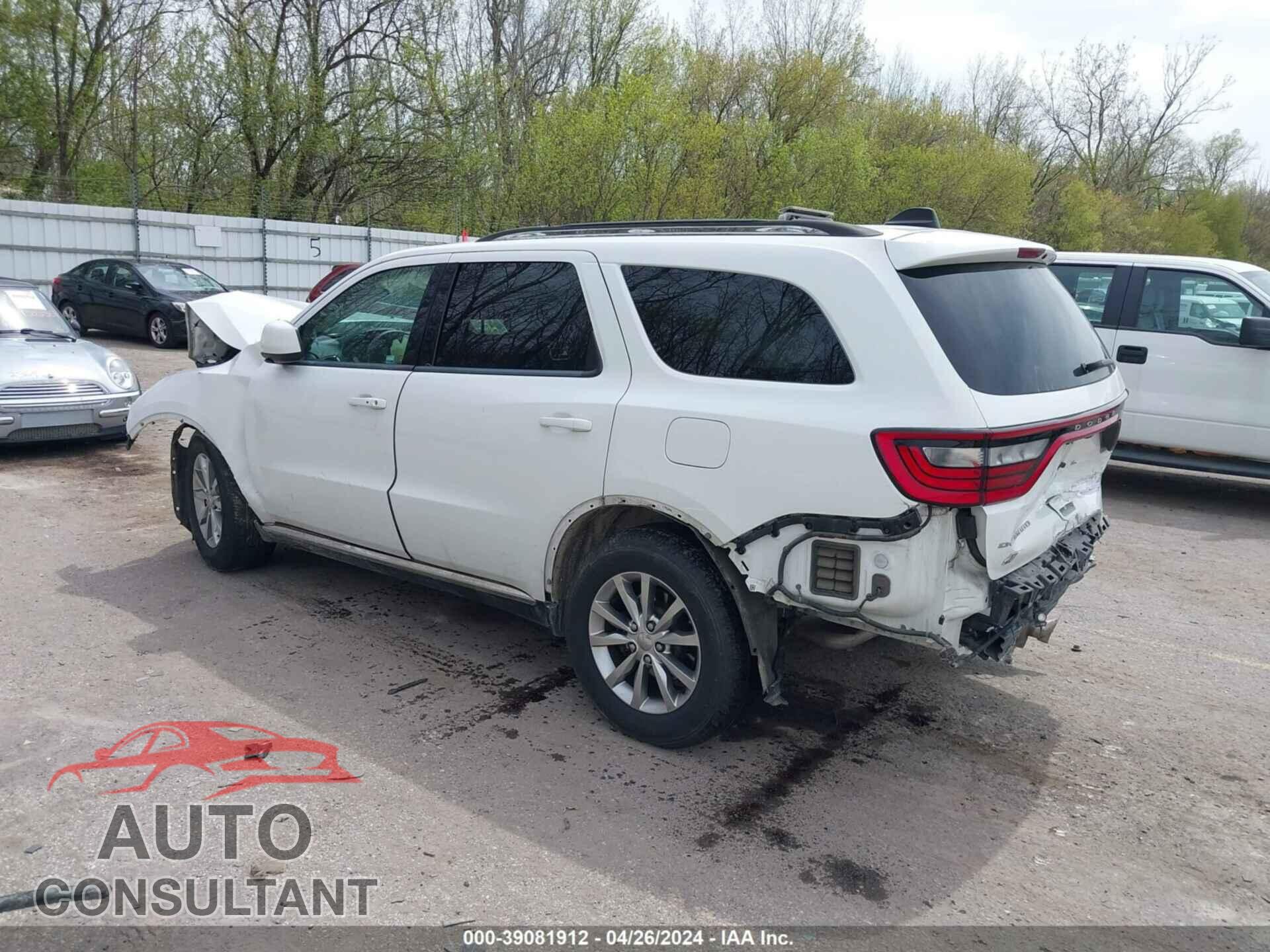 DODGE DURANGO 2018 - 1C4RDJAG5JC112399