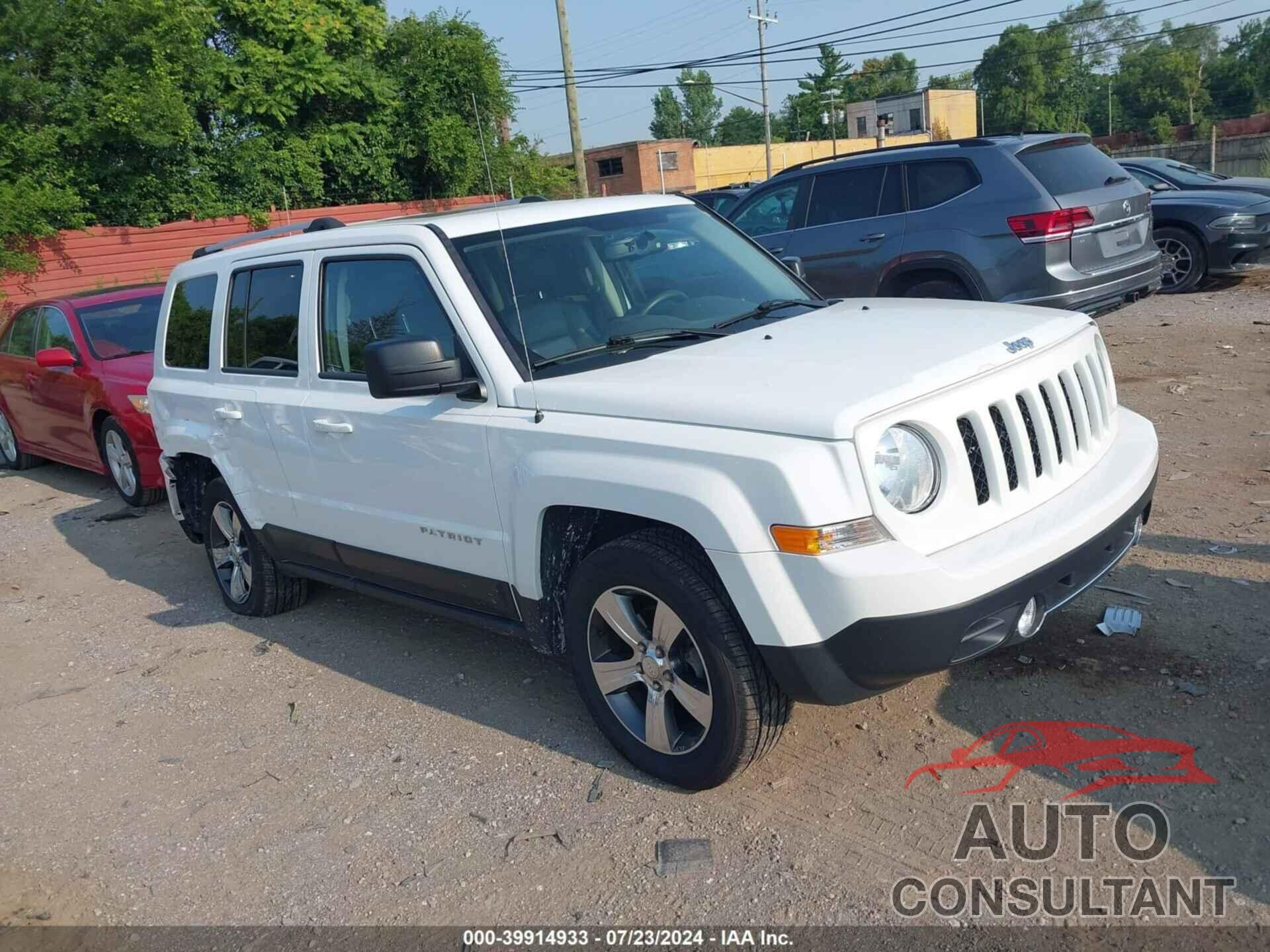 JEEP PATRIOT 2017 - 1C4NJRFB5HD195291