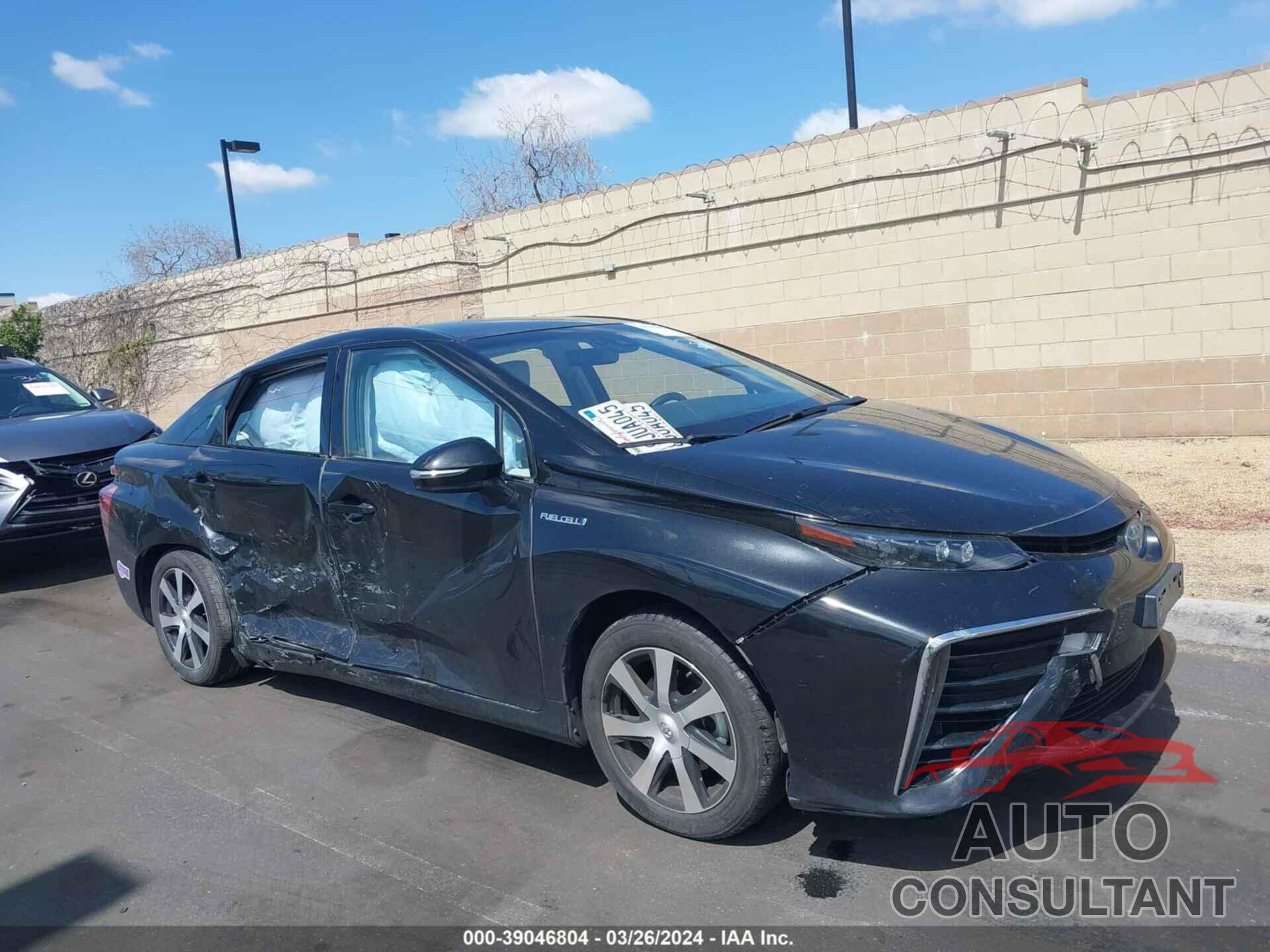 TOYOTA MIRAI 2019 - JTDBVRBD4KA006217