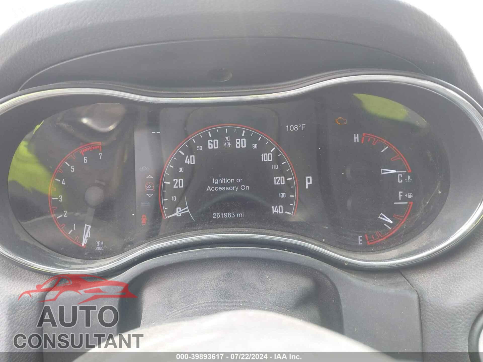 DODGE DURANGO 2017 - 1C4SDJCTXHC623161