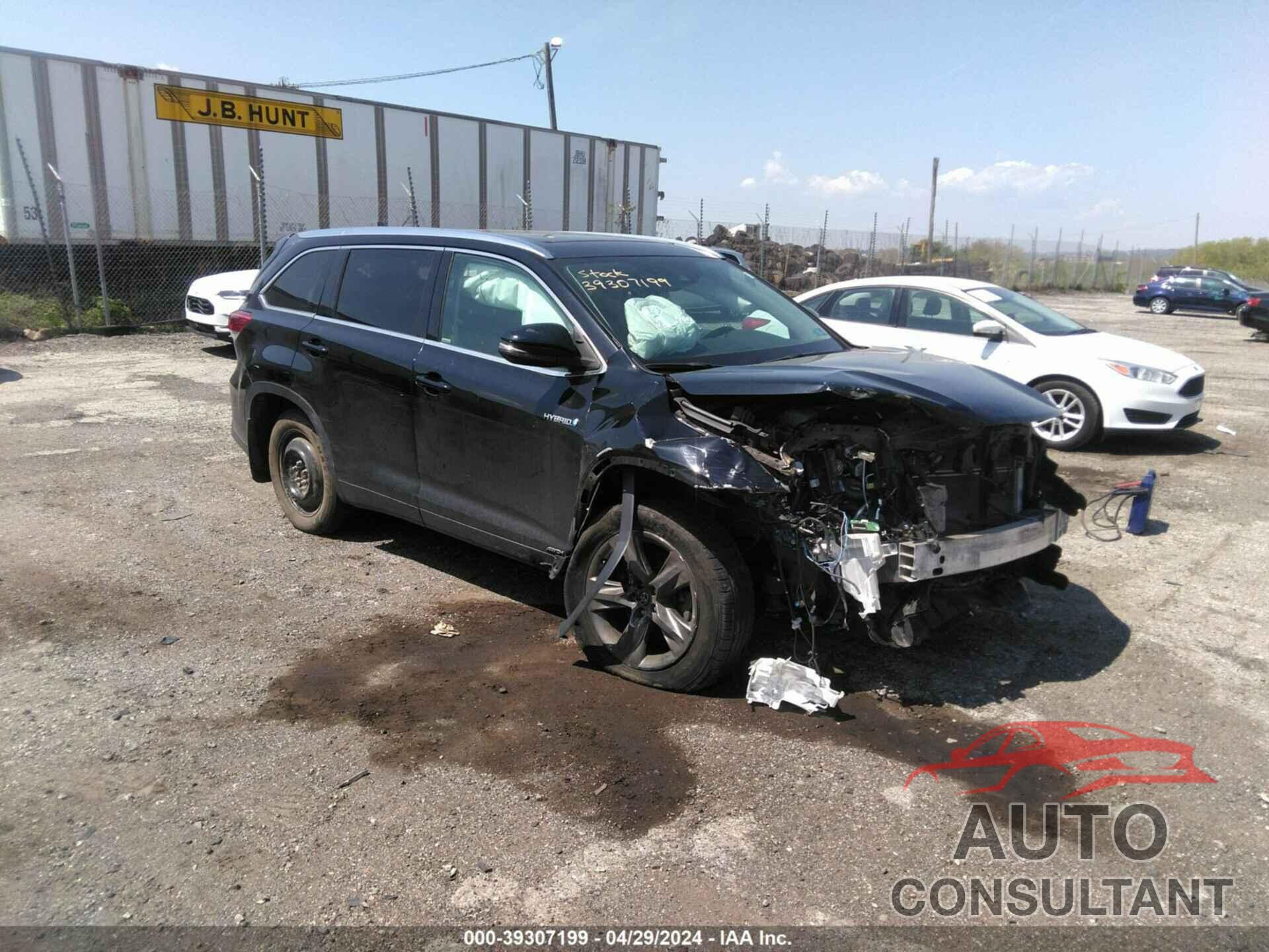 TOYOTA HIGHLANDER HYBRID 2018 - 5TDDGRFH4JS039610