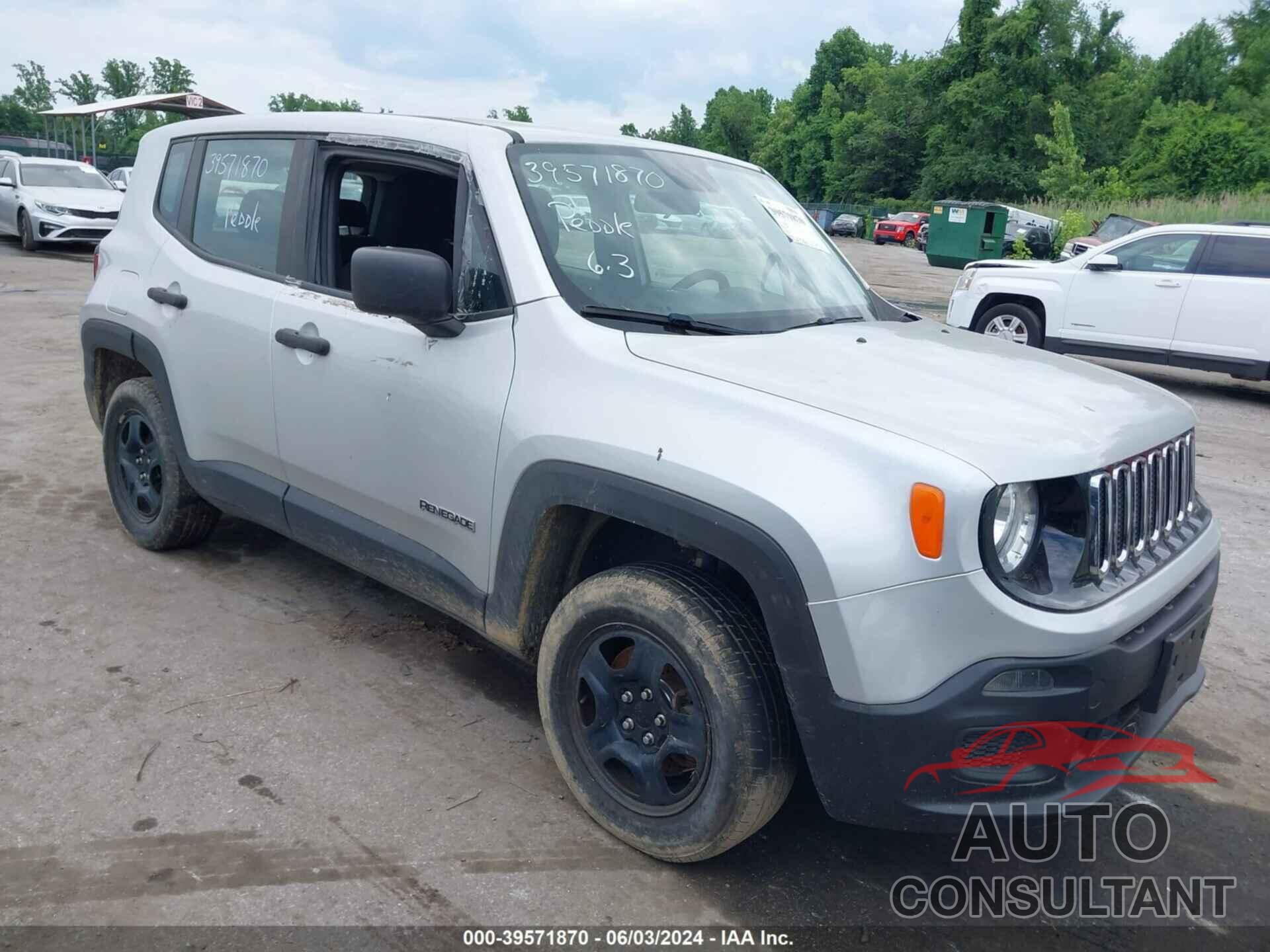 JEEP RENEGADE 2017 - ZACCJBAB4HPG35797