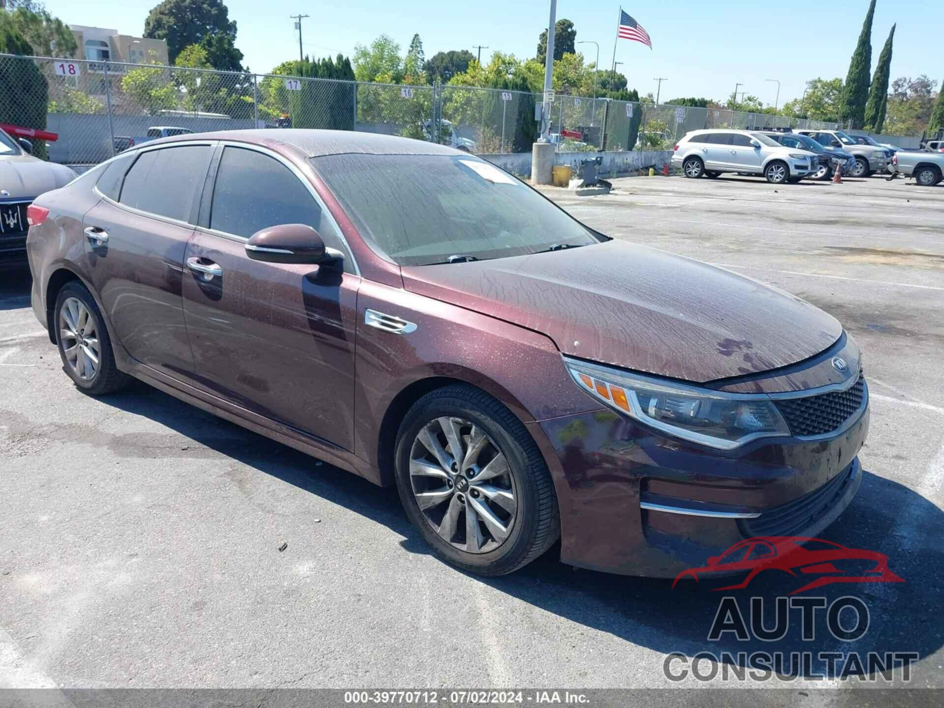 KIA OPTIMA 2018 - 5XXGT4L34JG265314