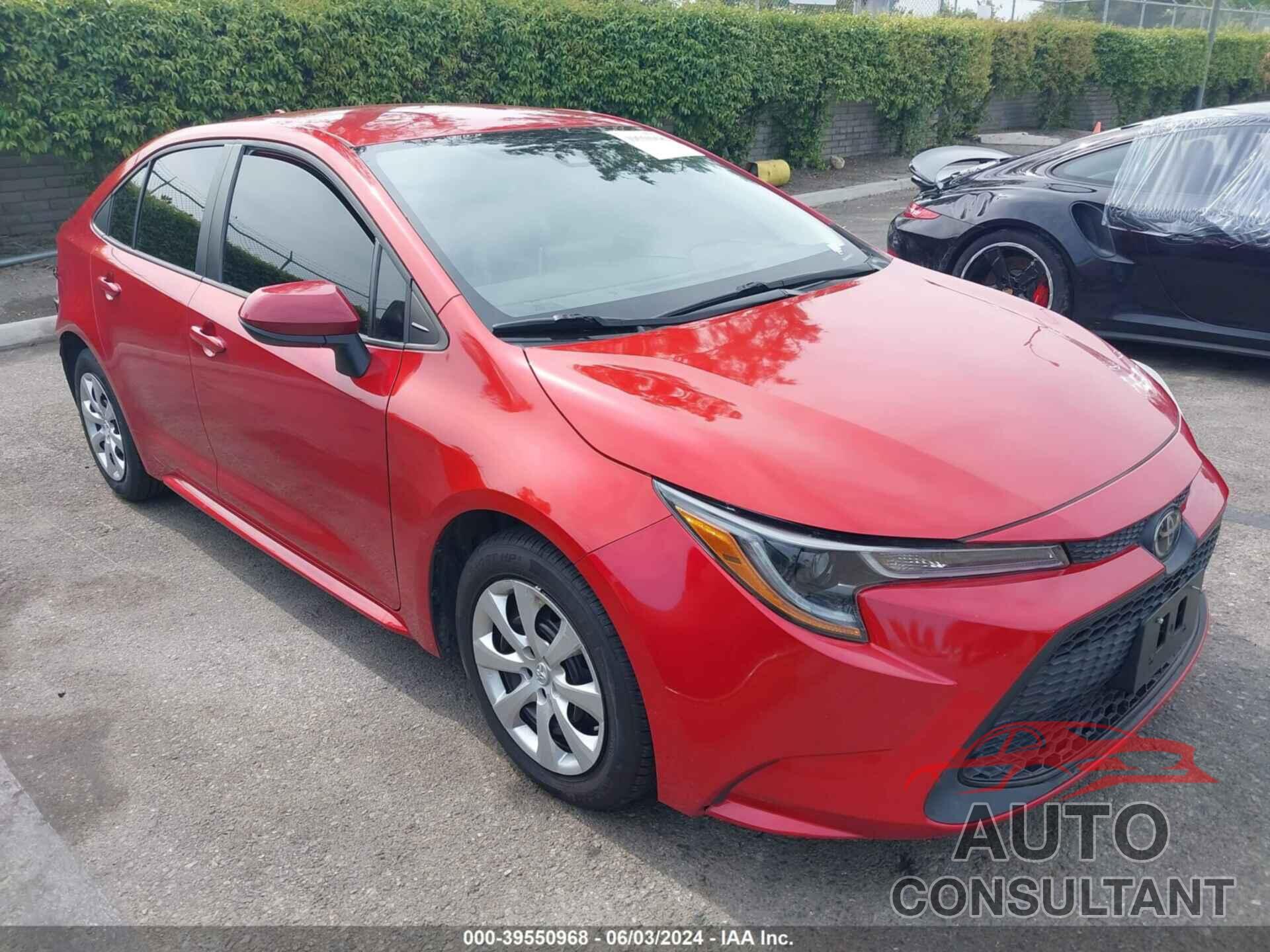 TOYOTA COROLLA 2020 - 5YFEPRAE0LP032134