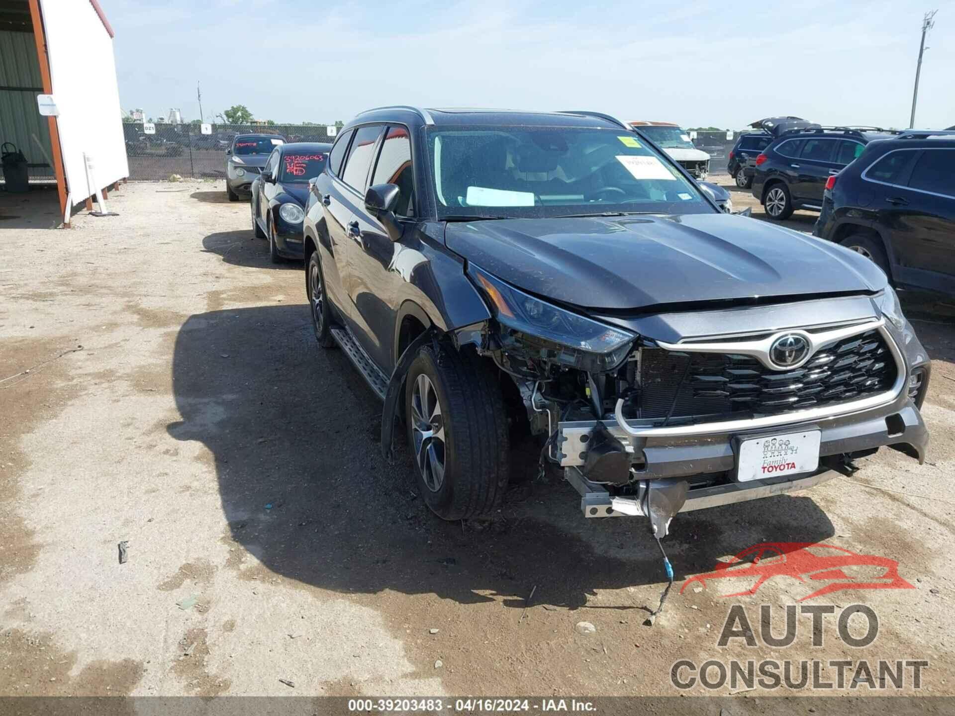 TOYOTA HIGHLANDER 2022 - 5TDGZRAH8NS142548