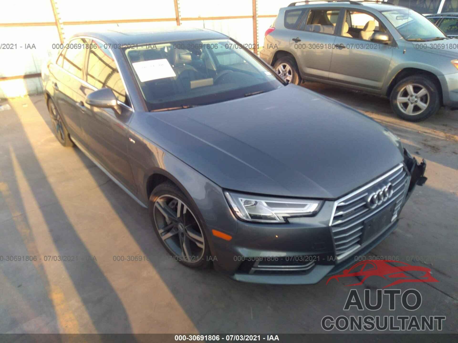 AUDI A4 2017 - WAUENAF48HN009001