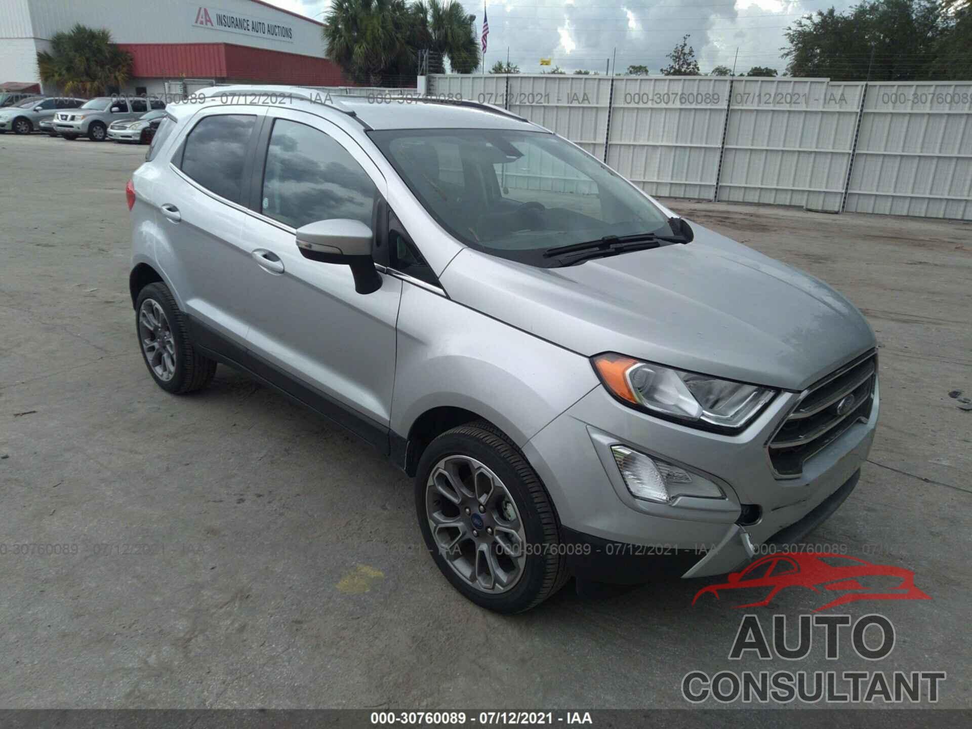 FORD ECOSPORT 2020 - MAJ6S3KL2LC334830