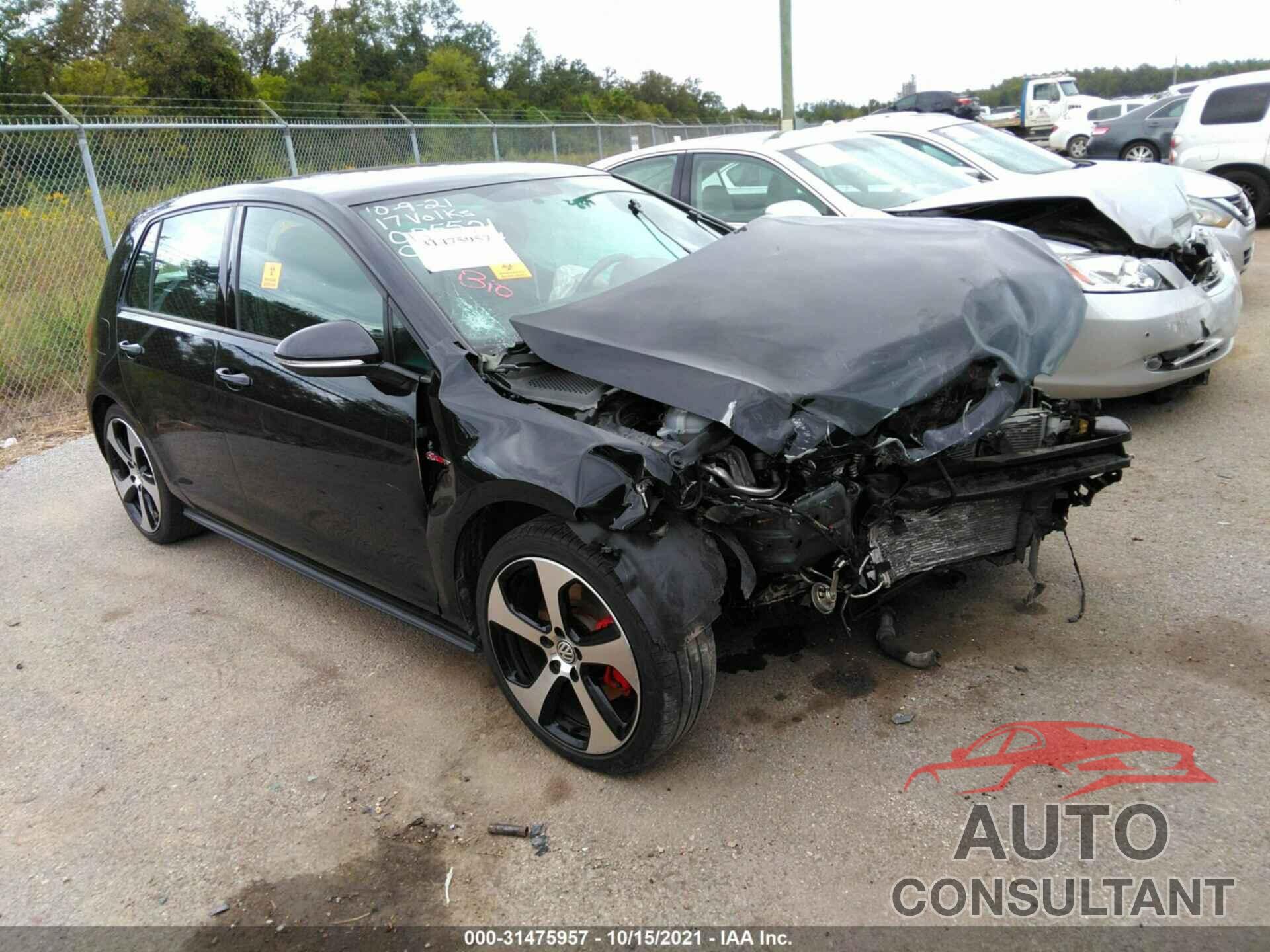 VOLKSWAGEN GOLF GTI 2017 - 3VW4T7AU0HM005501