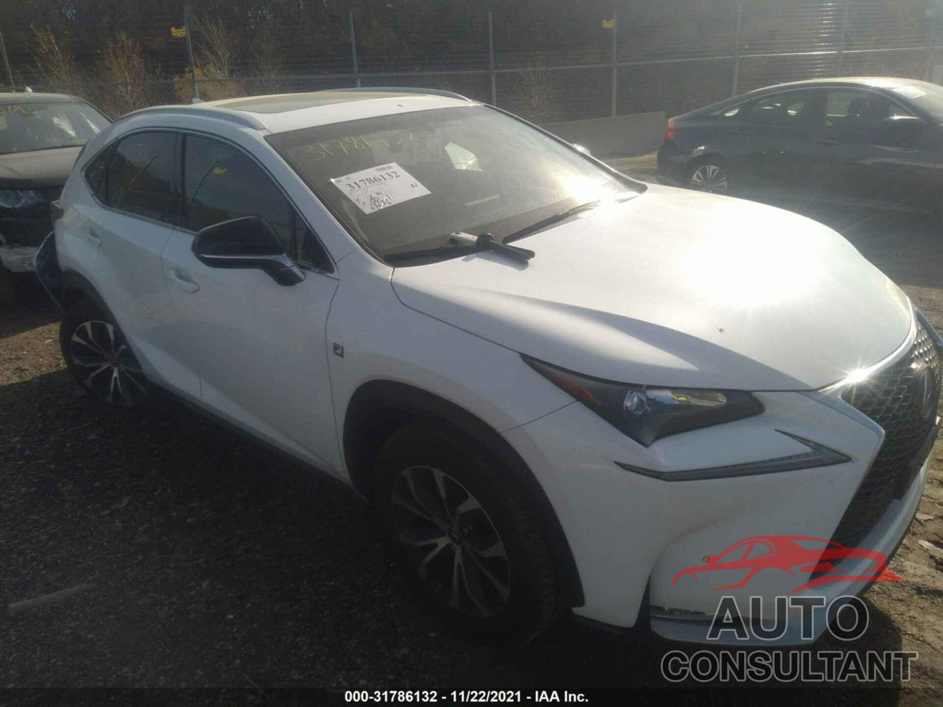 LEXUS NX 200T 2016 - JTJBARBZ3G2086633