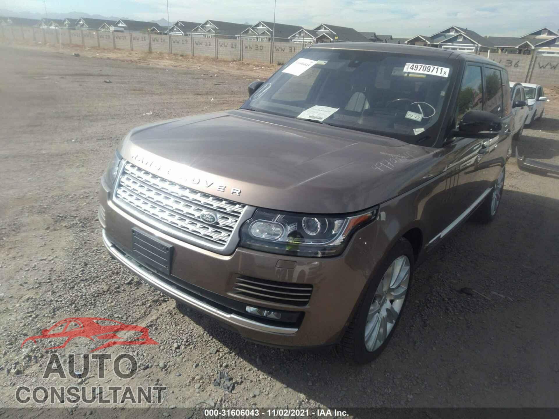 LAND ROVER RANGE ROVER 2016 - SALGS3EF9GA257467