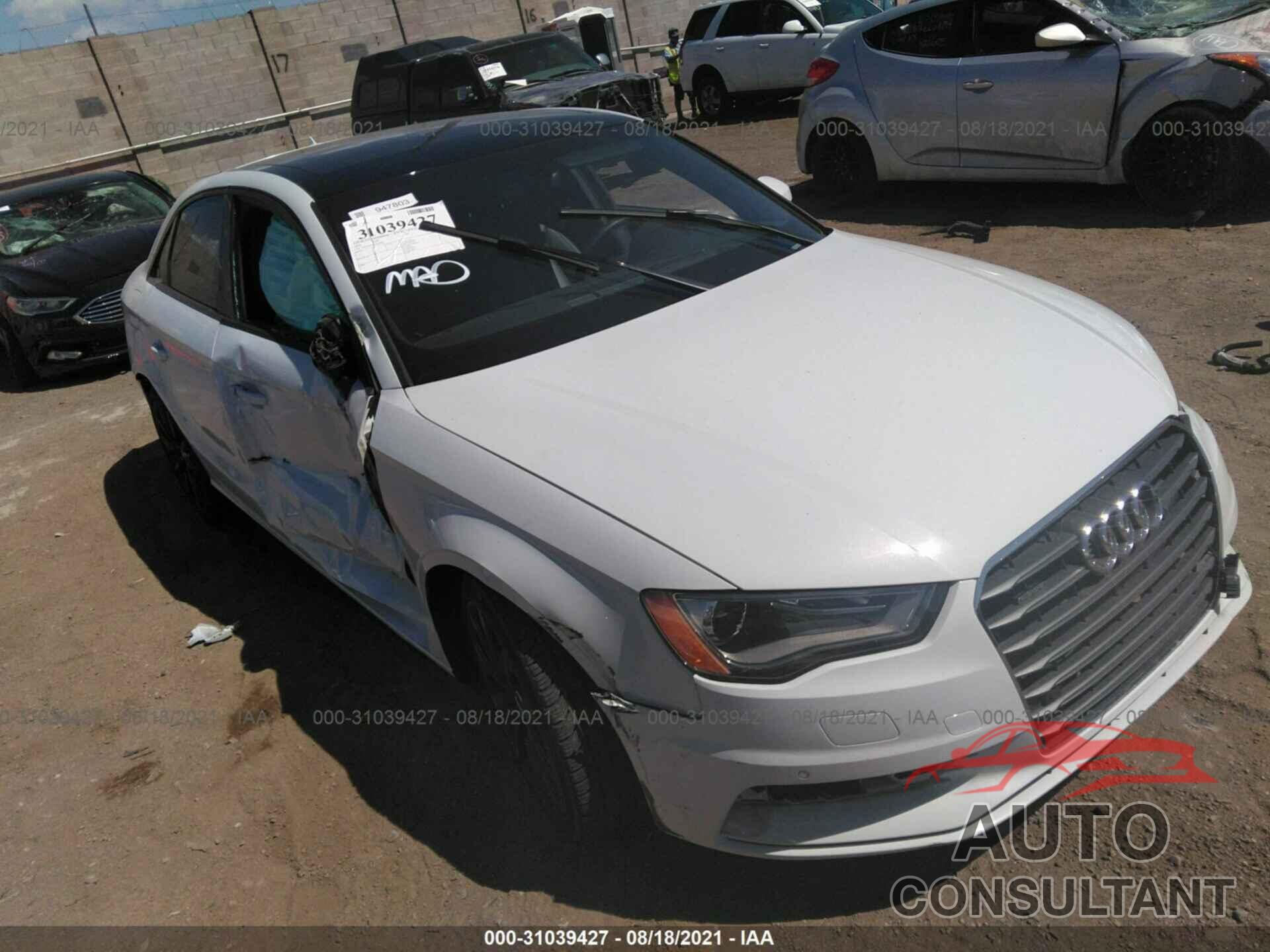 AUDI A3 2016 - WAUB8GFF0G1046984