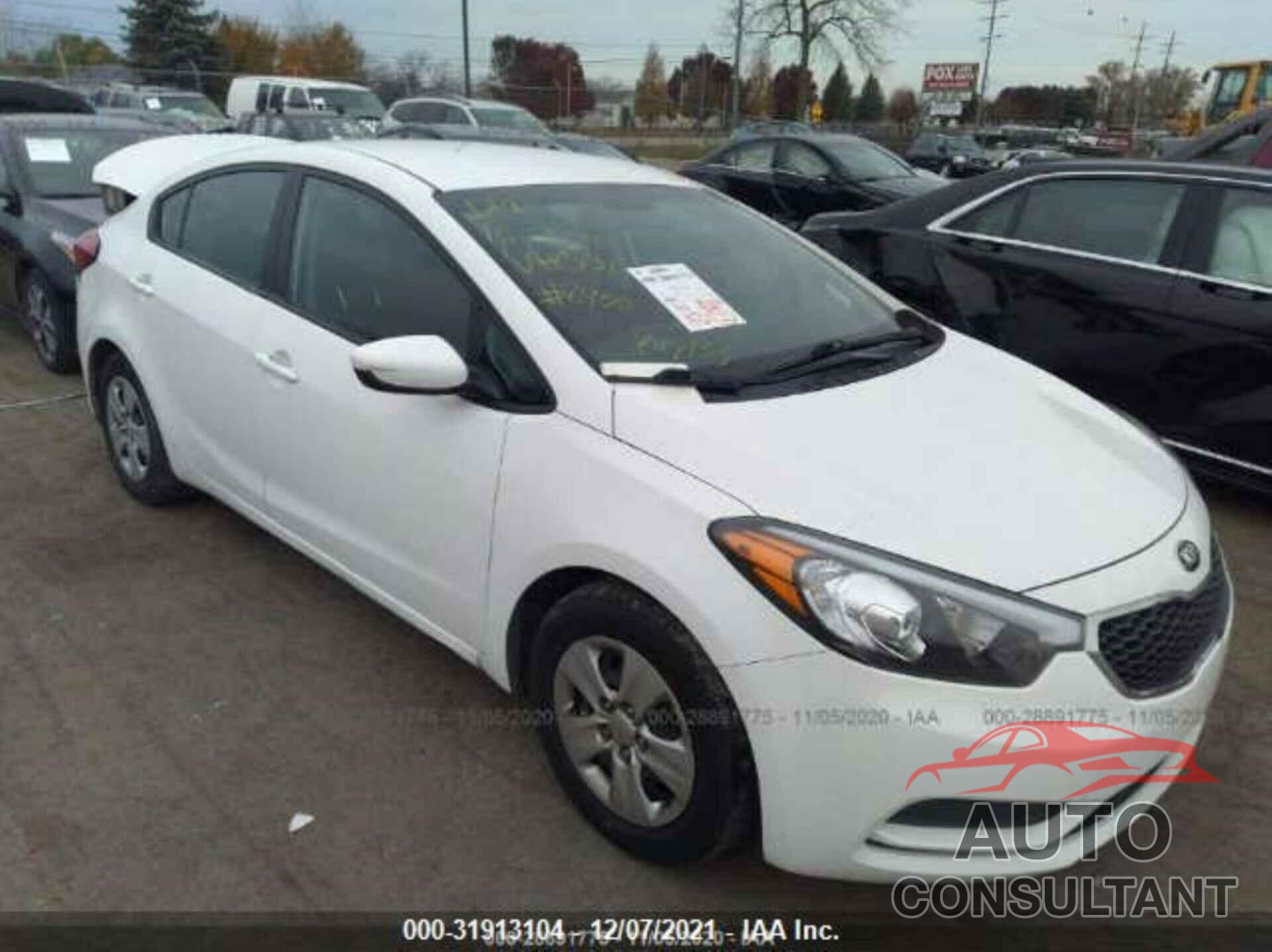 KIA FORTE 2016 - KNAFK4A6XG5563131