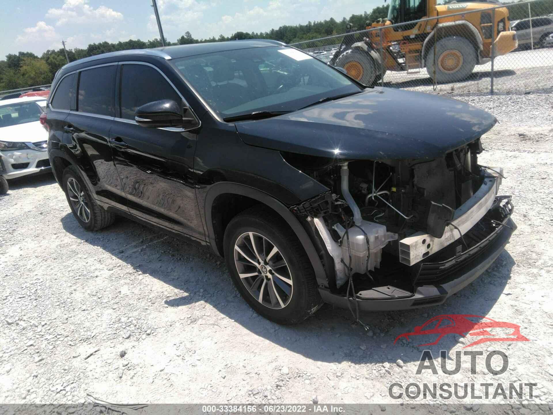 TOYOTA HIGHLANDER 2018 - 5TDKZRFH4JS289026
