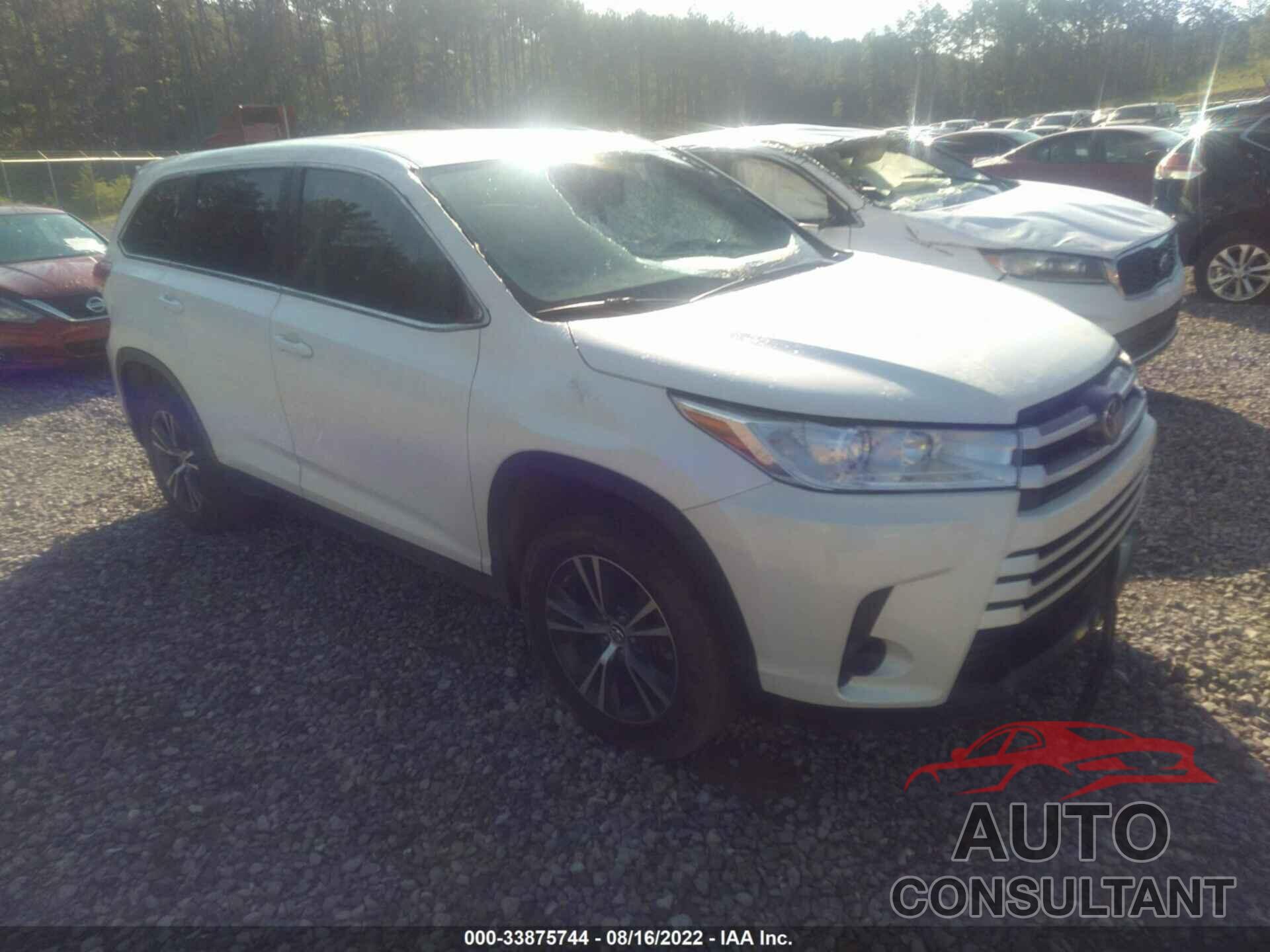 TOYOTA HIGHLANDER 2019 - 5TDZARFHXKS056002
