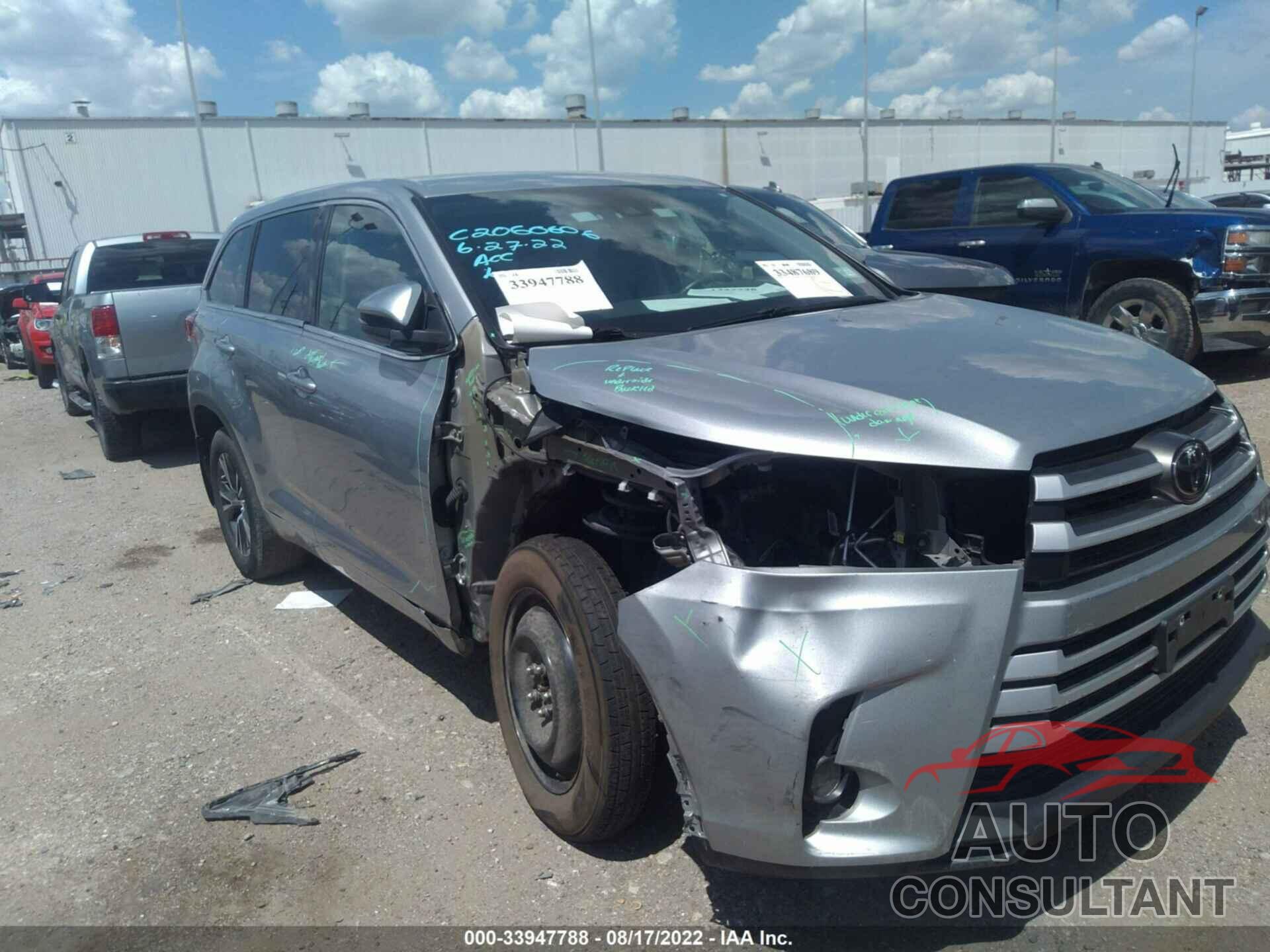 TOYOTA HIGHLANDER 2017 - 5TDBZRFH6HS381619