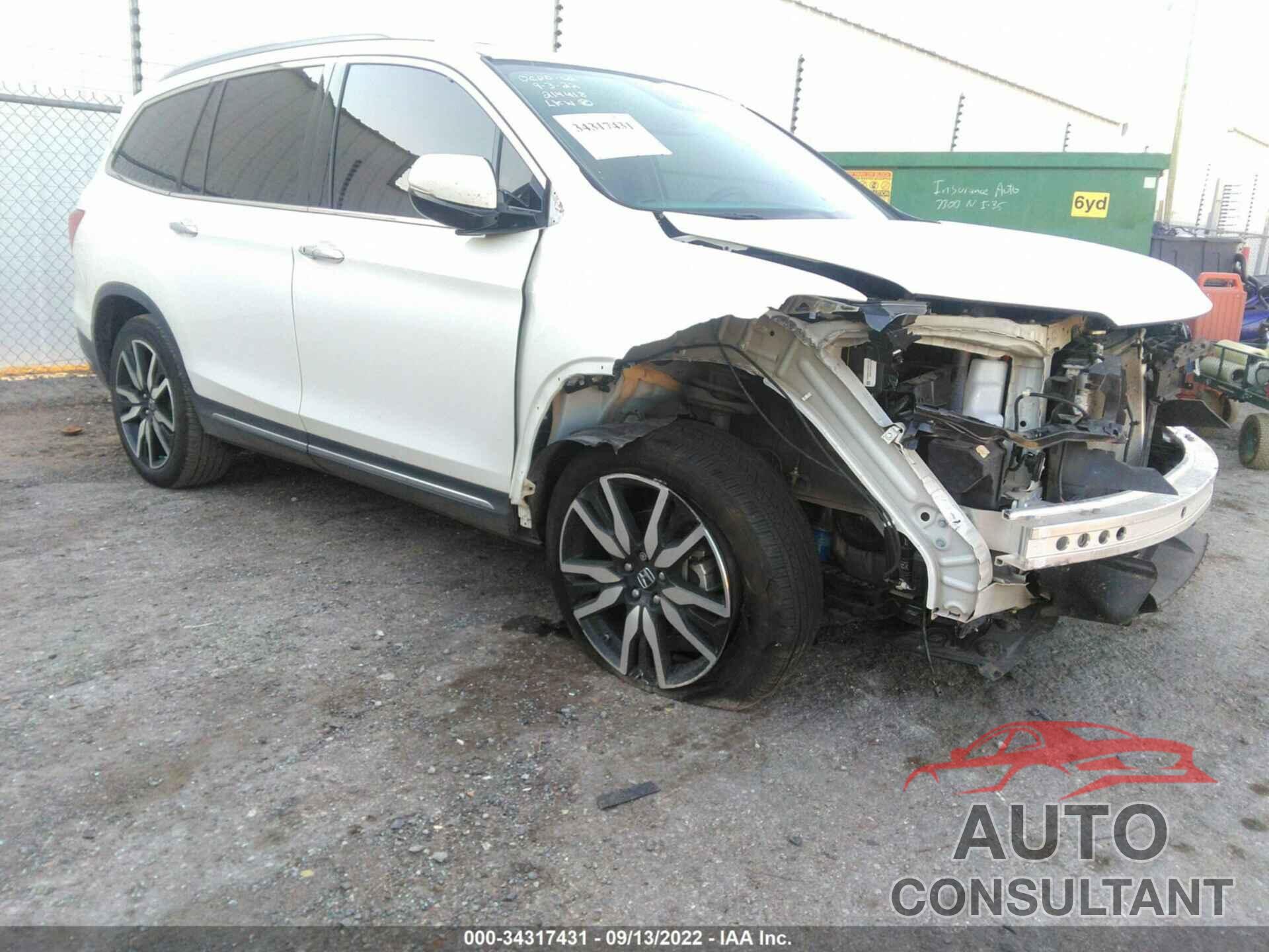 HONDA PILOT 2019 - 5FNYF5H61KB014484