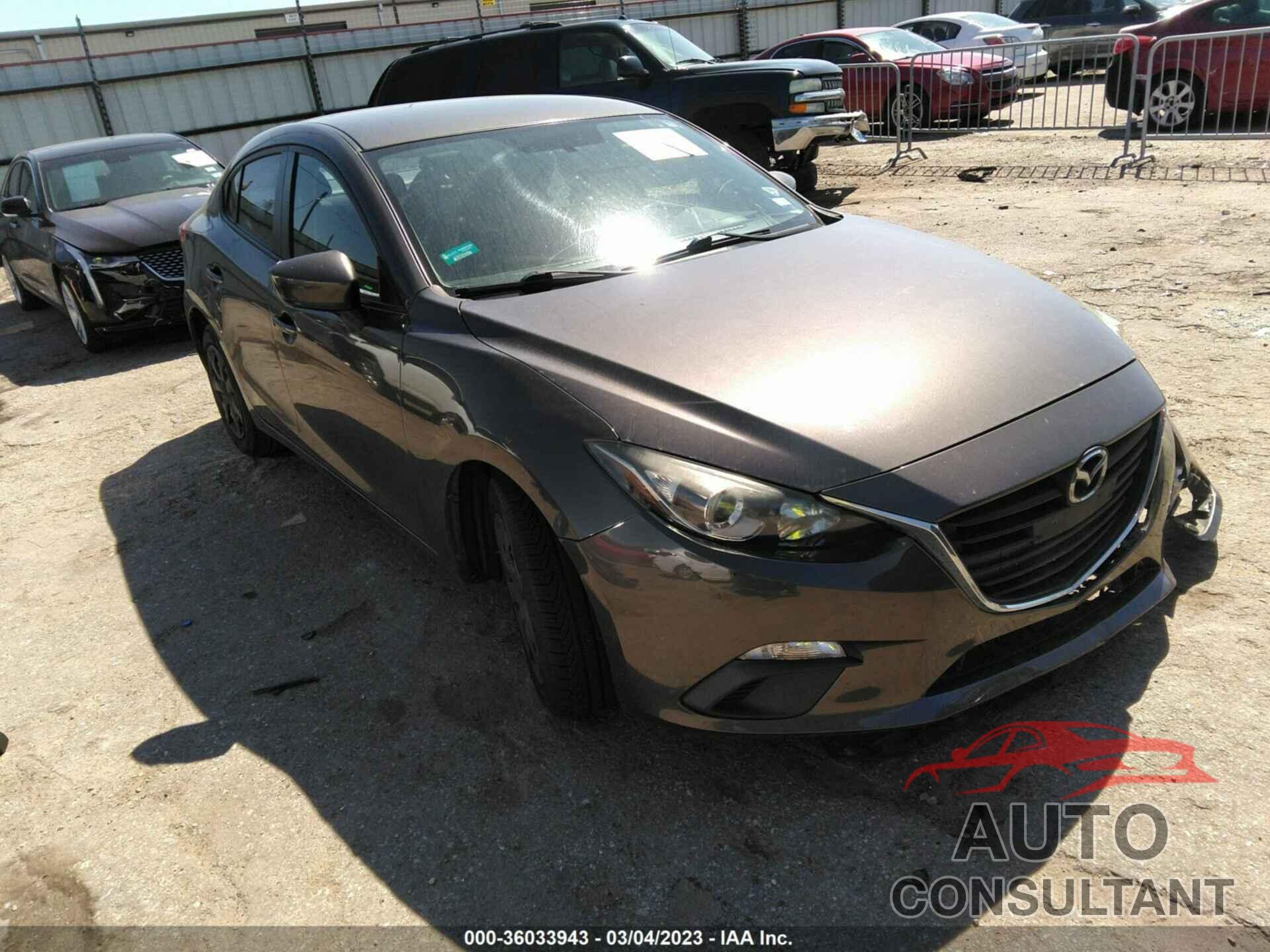 MAZDA MAZDA3 2015 - JM1BM1U70F1249170