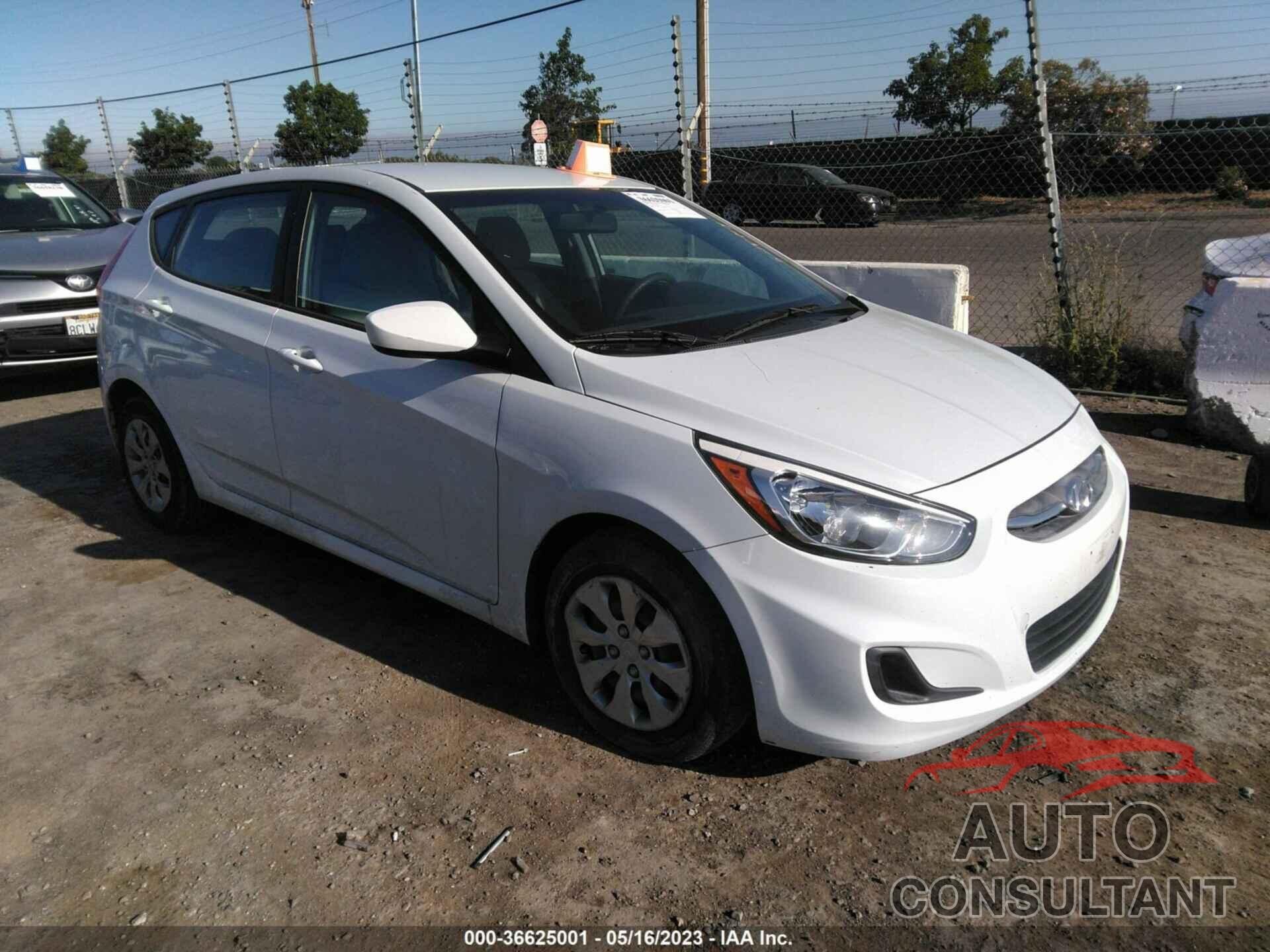 HYUNDAI ACCENT 2017 - KMHCT5AE9HU357253