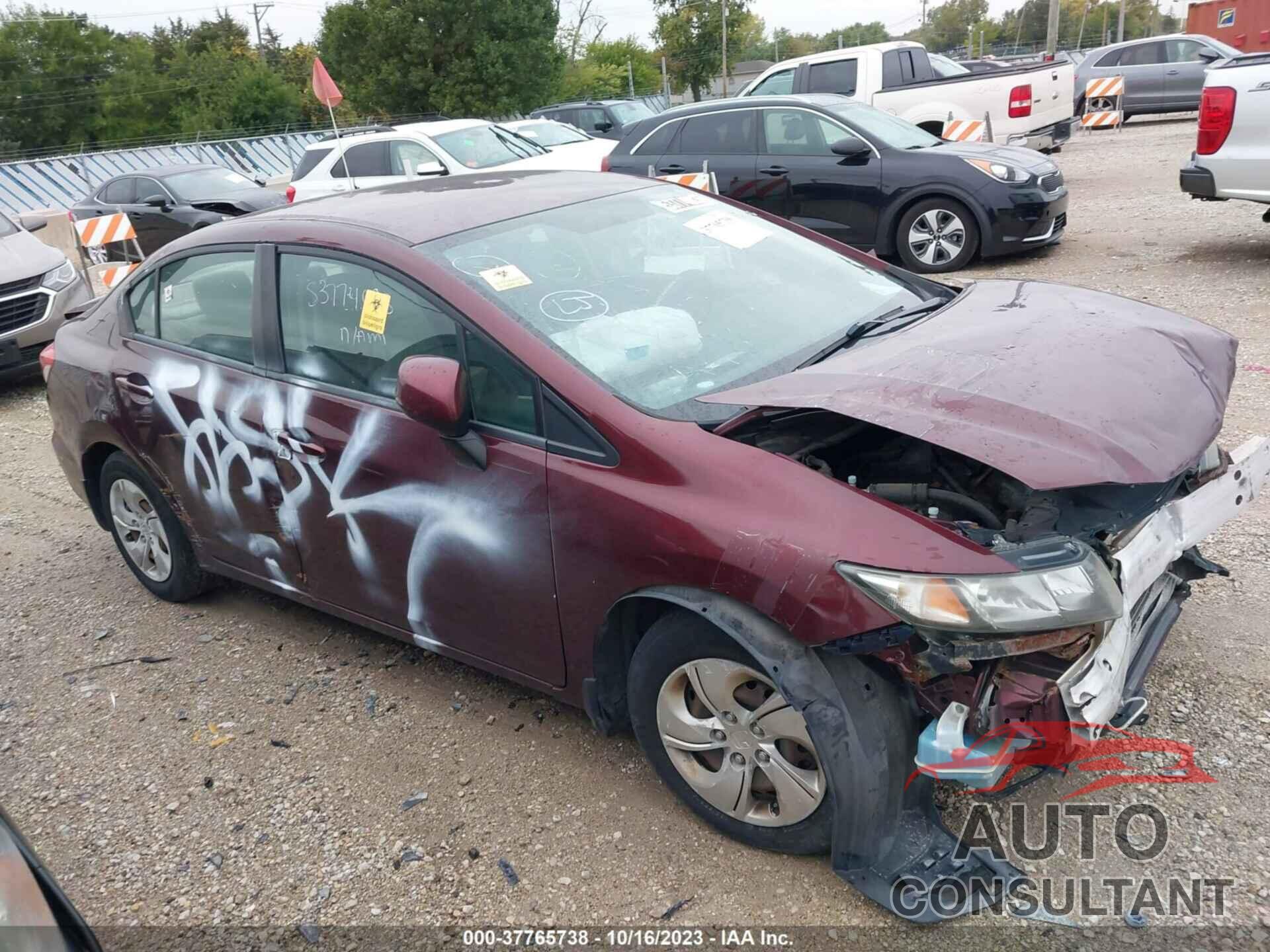 HONDA CIVIC 2013 - 19XFB2F52DE065349