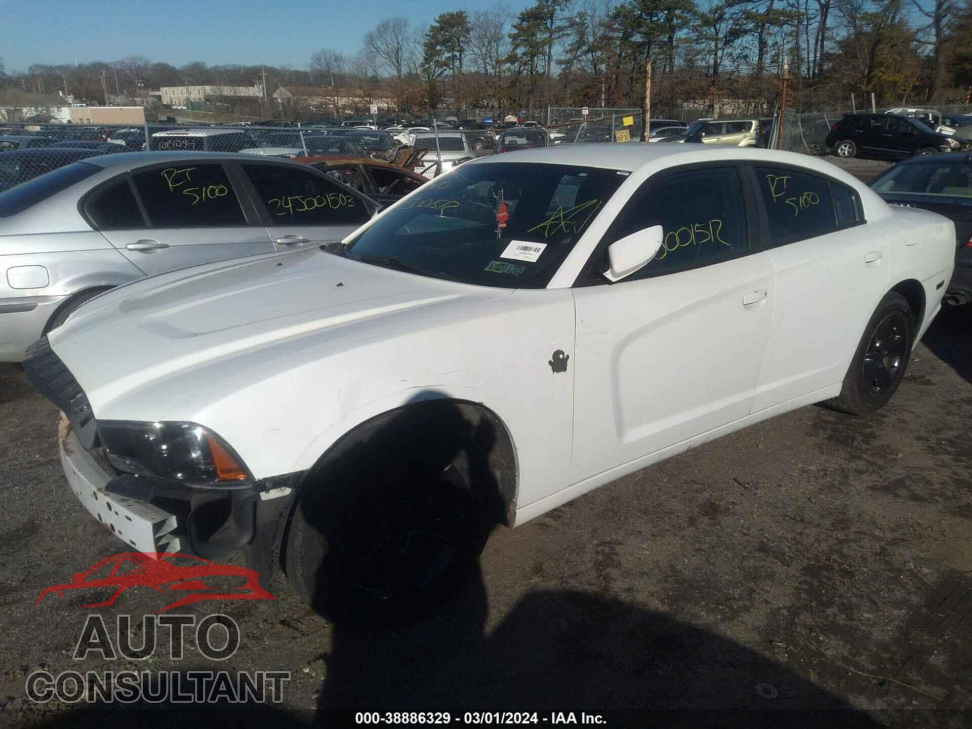 DODGE CHARGER 2012 - 2C3CDXBG7CH258444