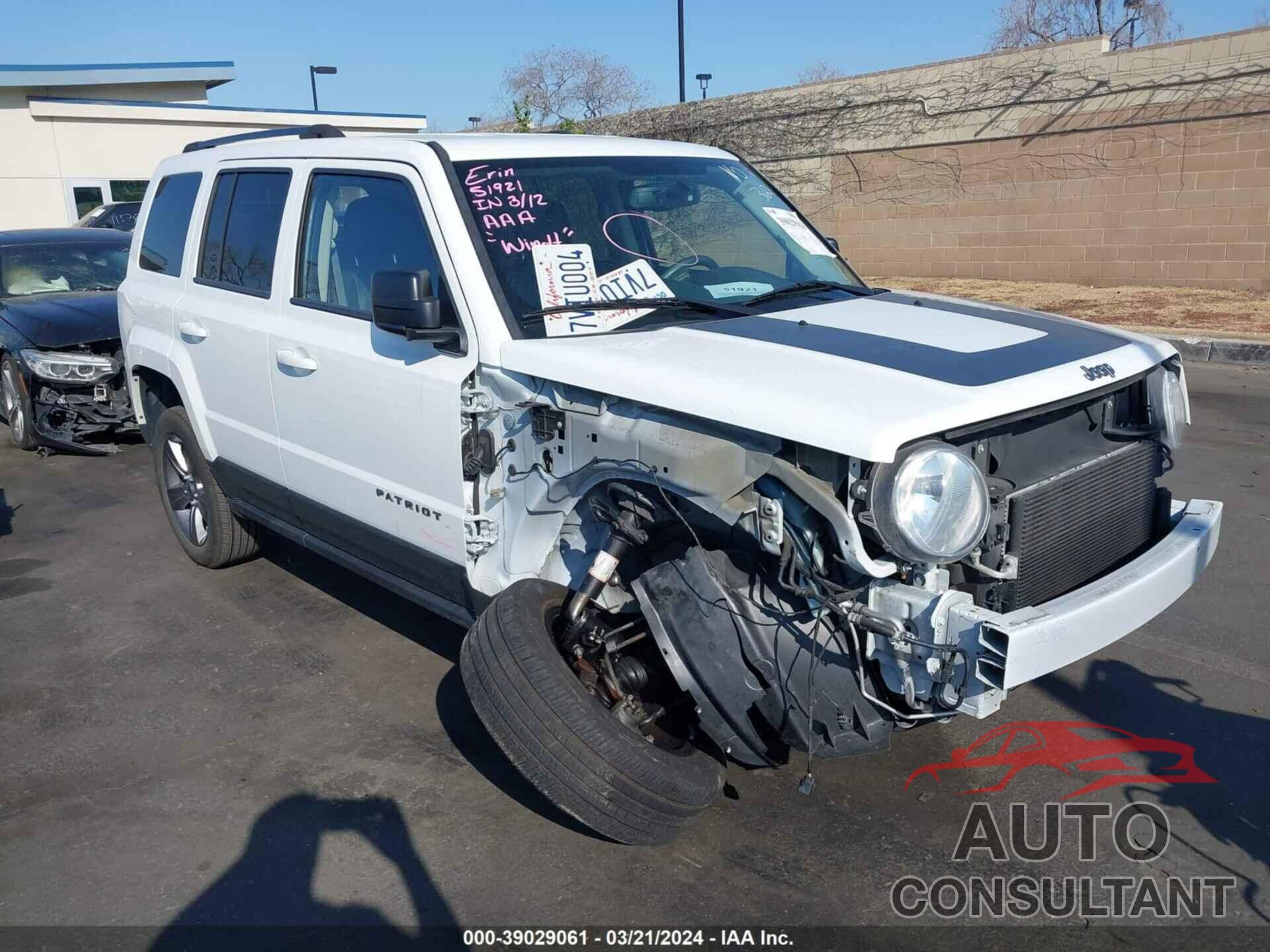 JEEP PATRIOT 2016 - 1C4NJPBA6GD760406