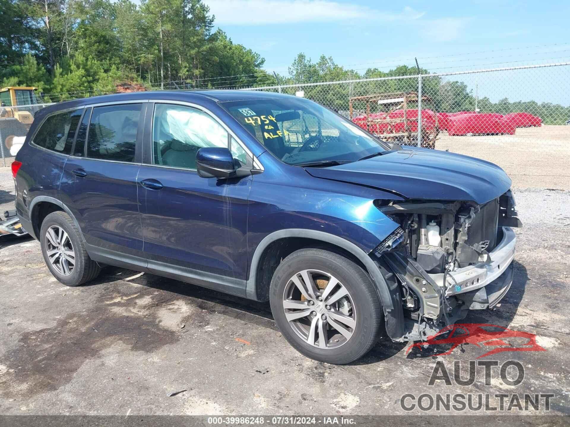 HONDA PILOT 2016 - 5FNYF5H3XGB009085