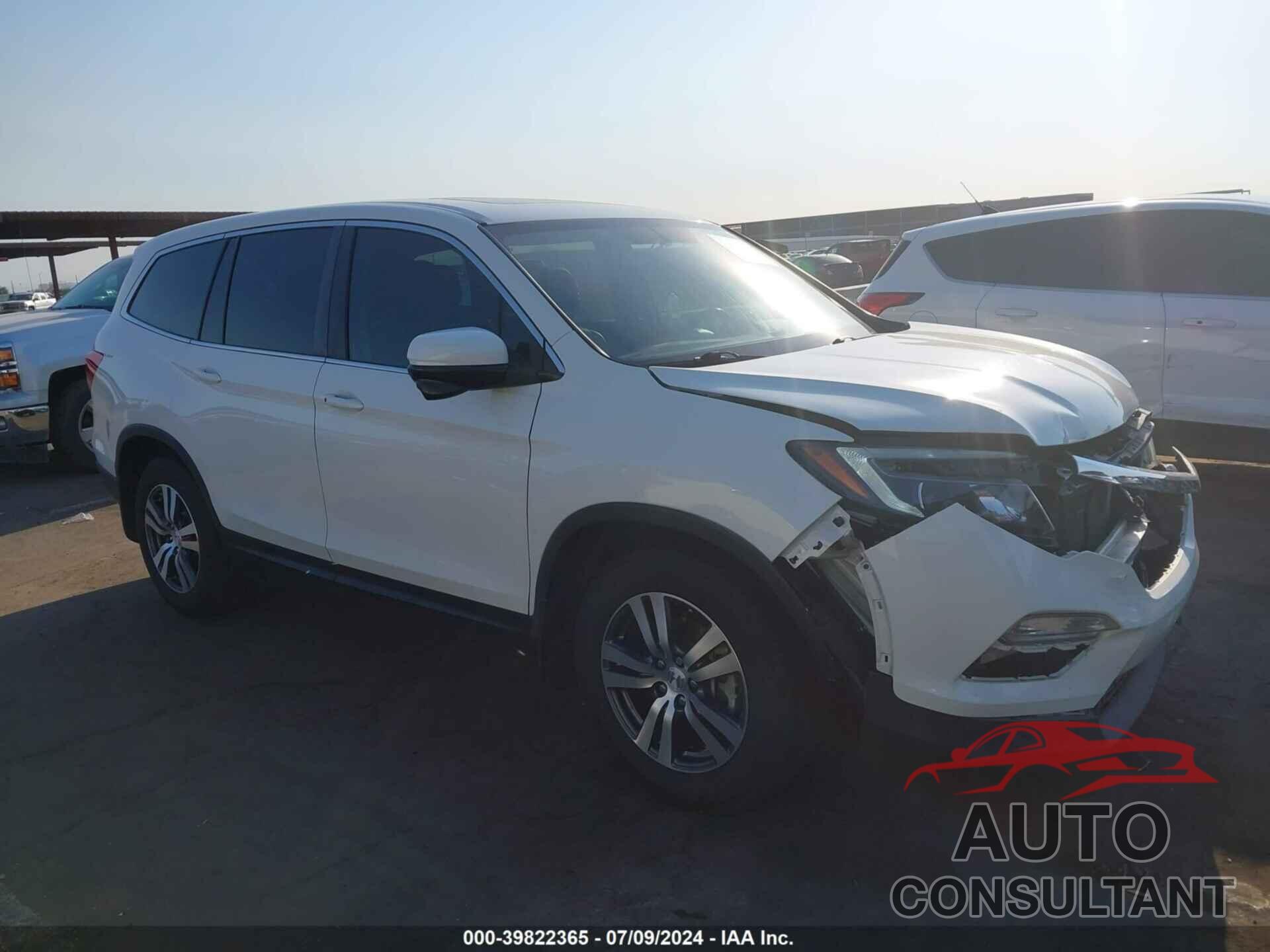 HONDA PILOT 2017 - 5FNYF5H56HB034732