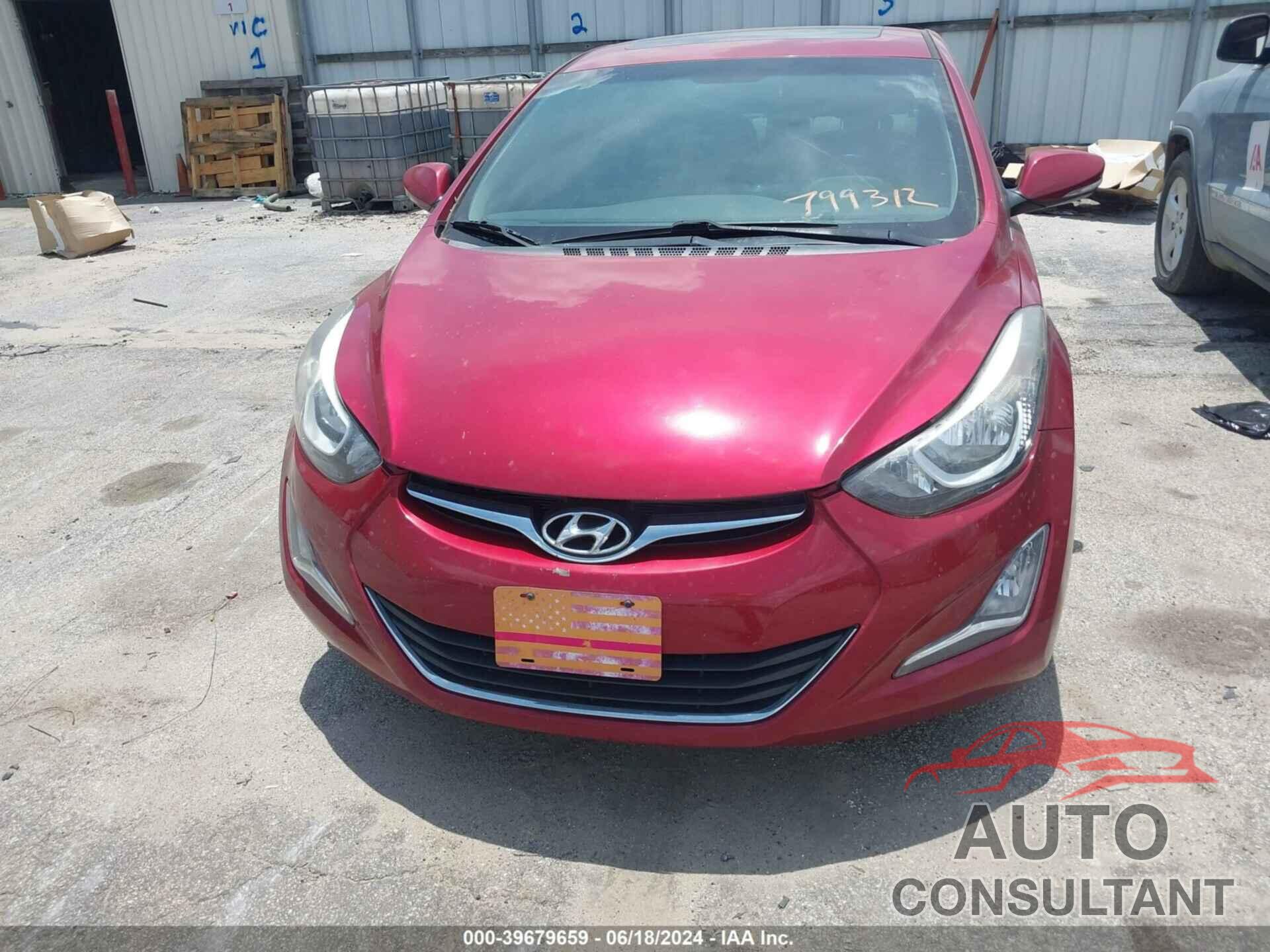 HYUNDAI ELANTRA 2016 - 5NPDH4AEXGH799312