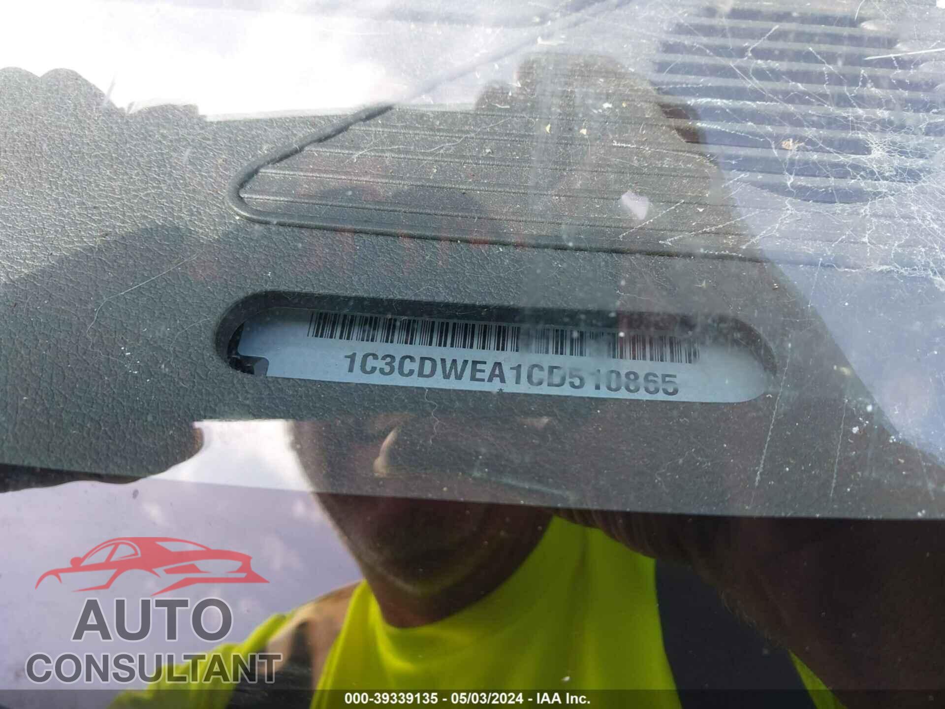 DODGE CALIBER 2012 - 1C3CDWEA1CD510865