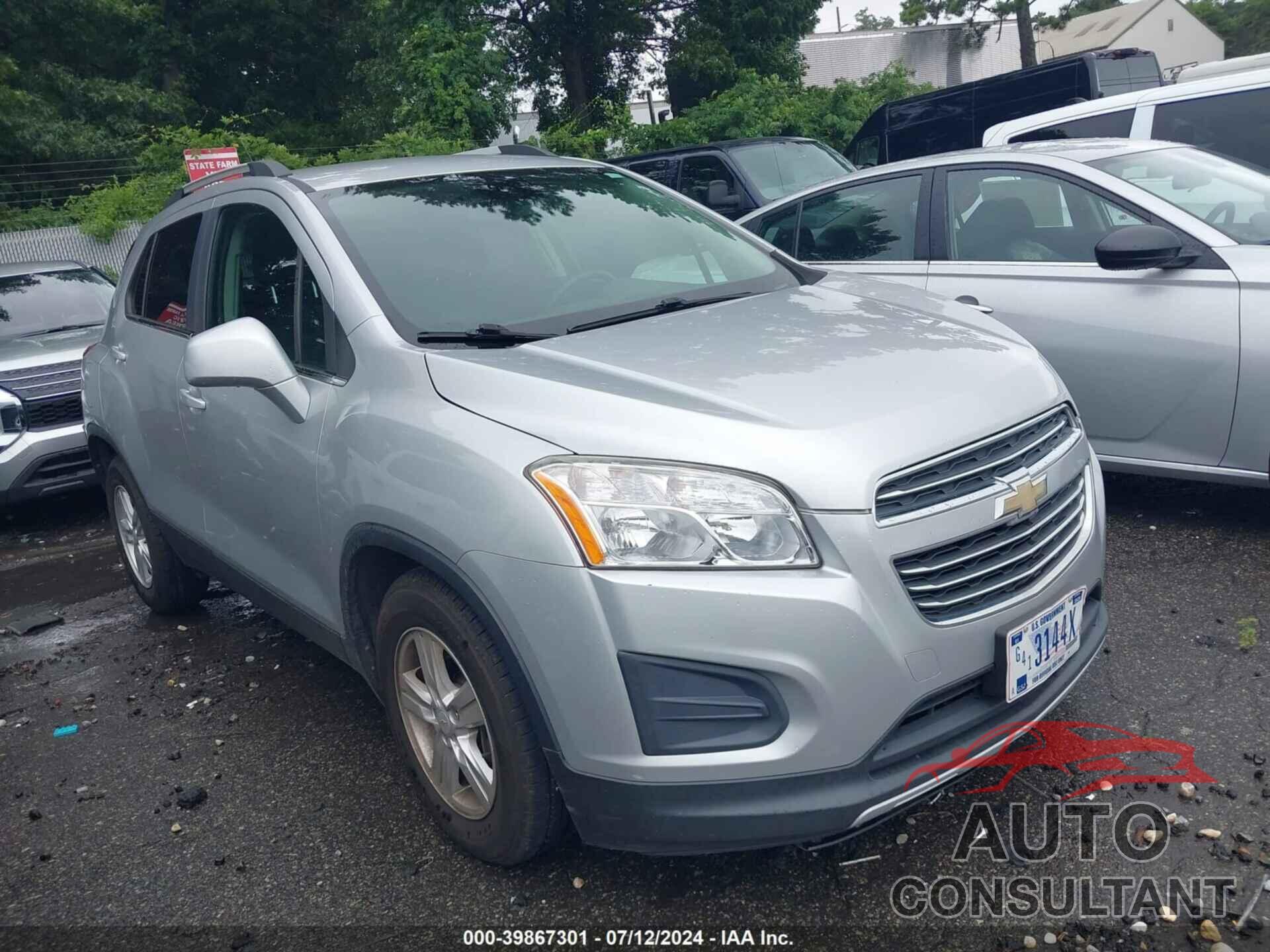 CHEVROLET TRAX 2016 - KL7CJLSB1GB679637