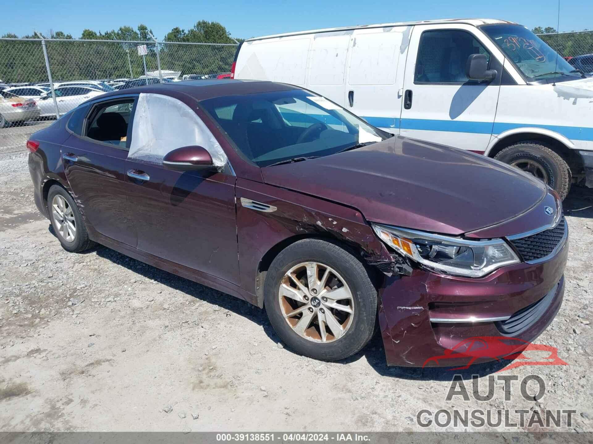 KIA OPTIMA 2016 - 5XXGT4L33GG026829