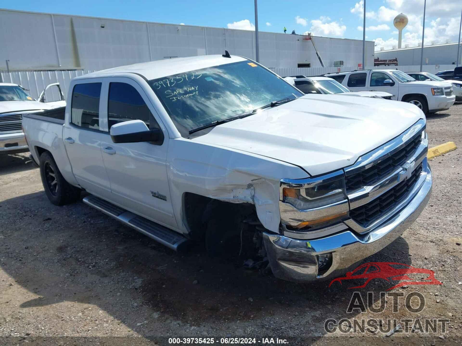 CHEVROLET SILVERADO 1500 2016 - 3GCPCREC5GG350095