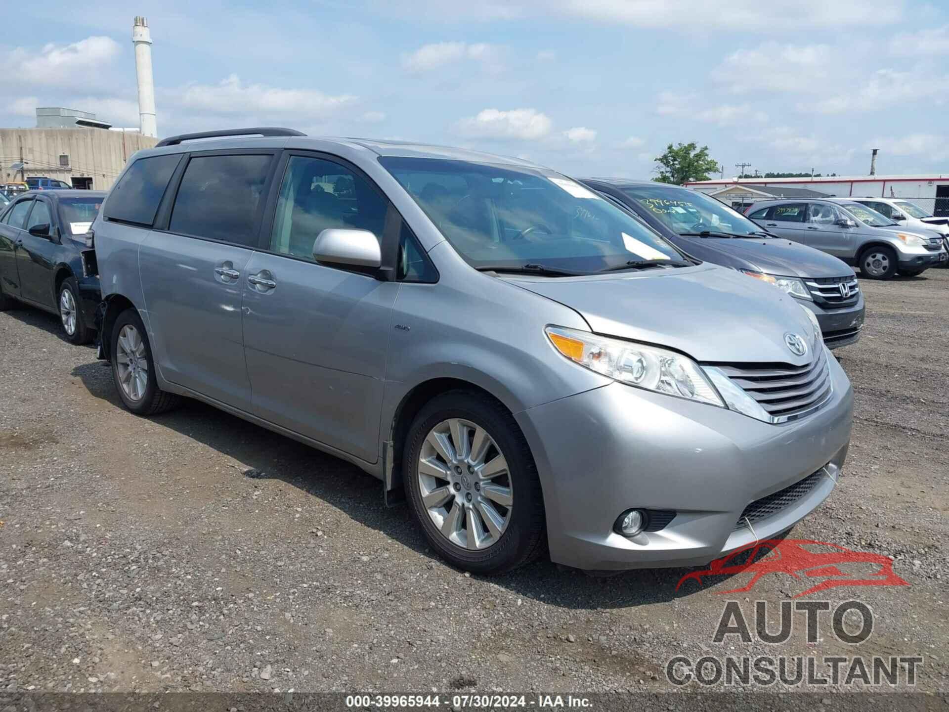 TOYOTA SIENNA 2016 - 5TDDK3DC8GS140337